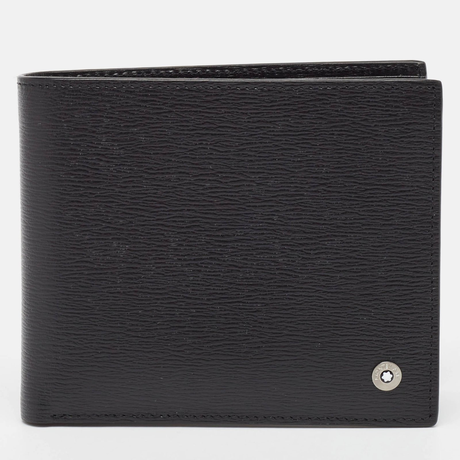 Montblanc Black Leather Westside 8CC Bifold Wallet