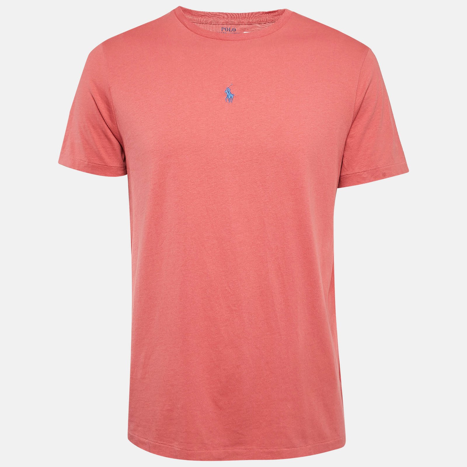 Polo Ralph Lauren Pink Jersey Custom Slim Fit T-Shirt L