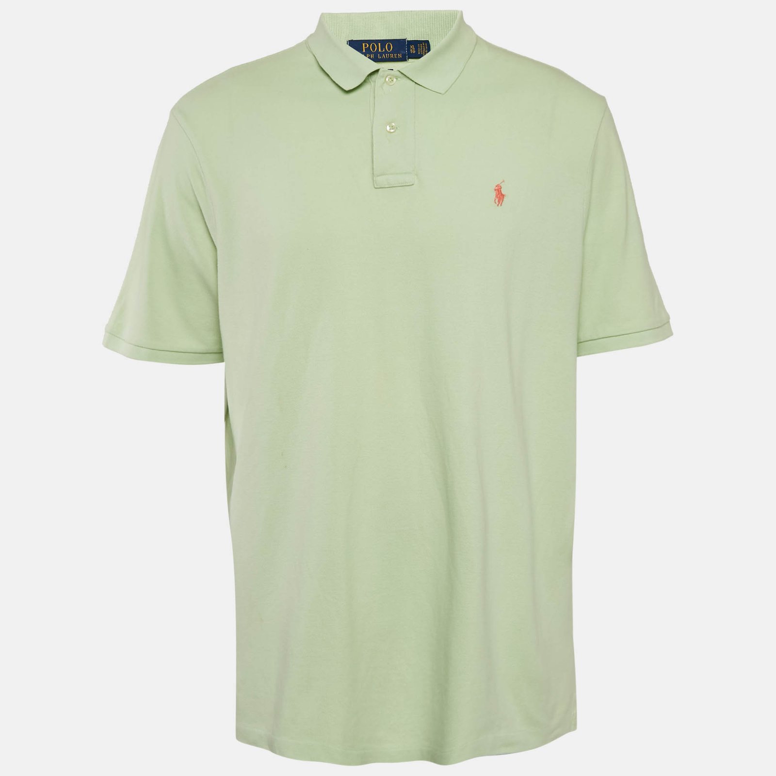 Polo Ralph Lauren Green Pique Cotton Polo T-Shirt XL