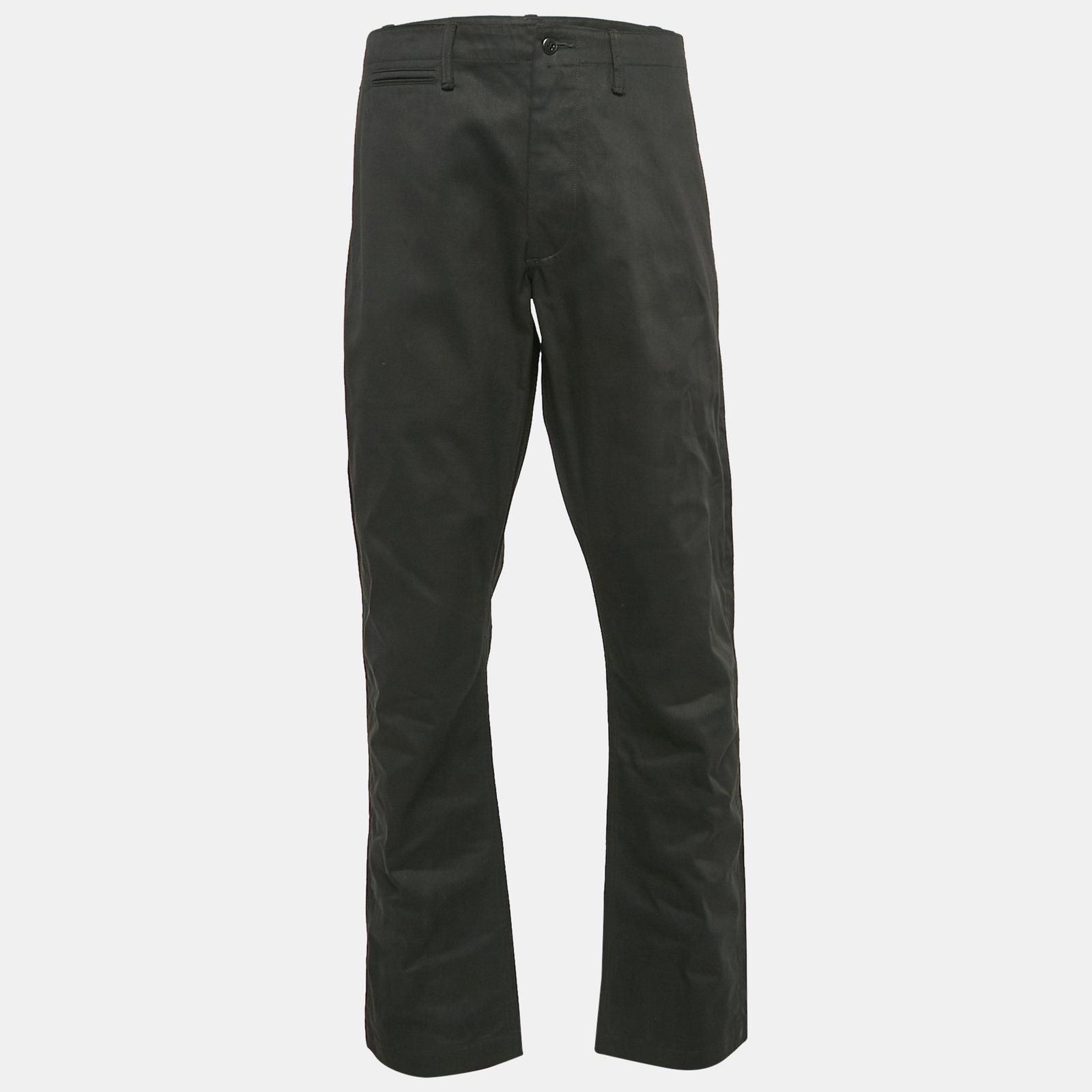 Polo Ralph Lauren Black Cotton Selvedge Chino Straight Fit Pants XXL
