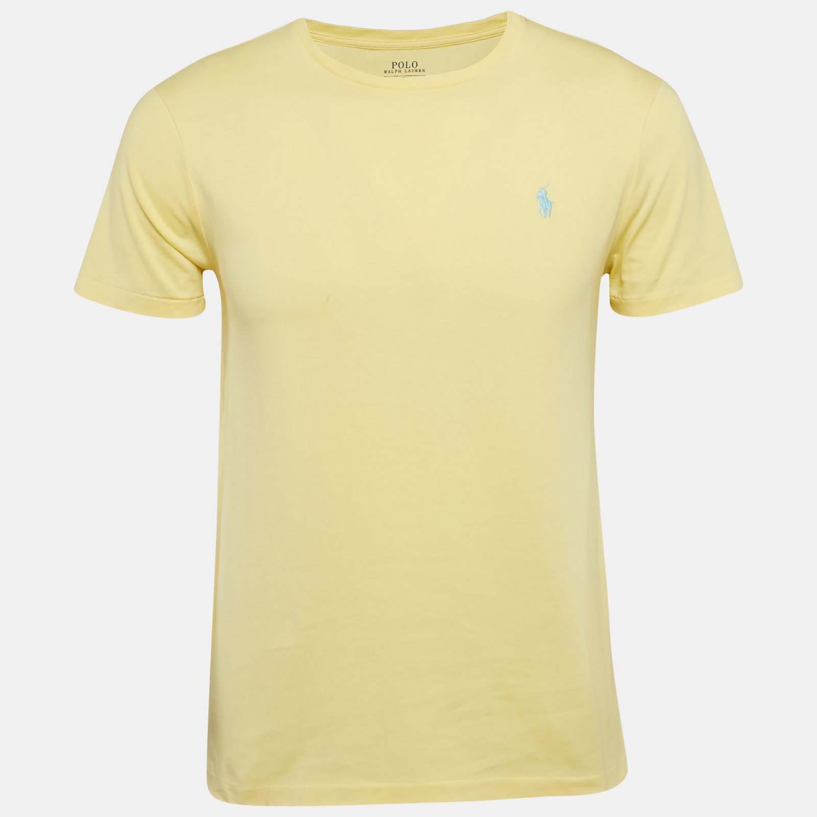 Polo Ralph Lauren Yellow Jersey Custom Slim Fit T-Shirt M