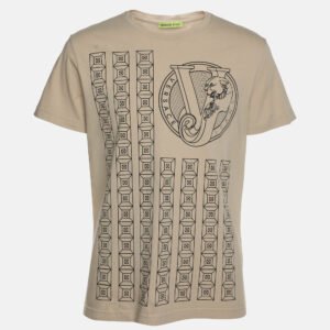 Versace Jeans Beige Cotton T-Shirt M