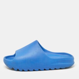 Yeezy x Adidas Blue Rubber Azure Slides Size 44.5