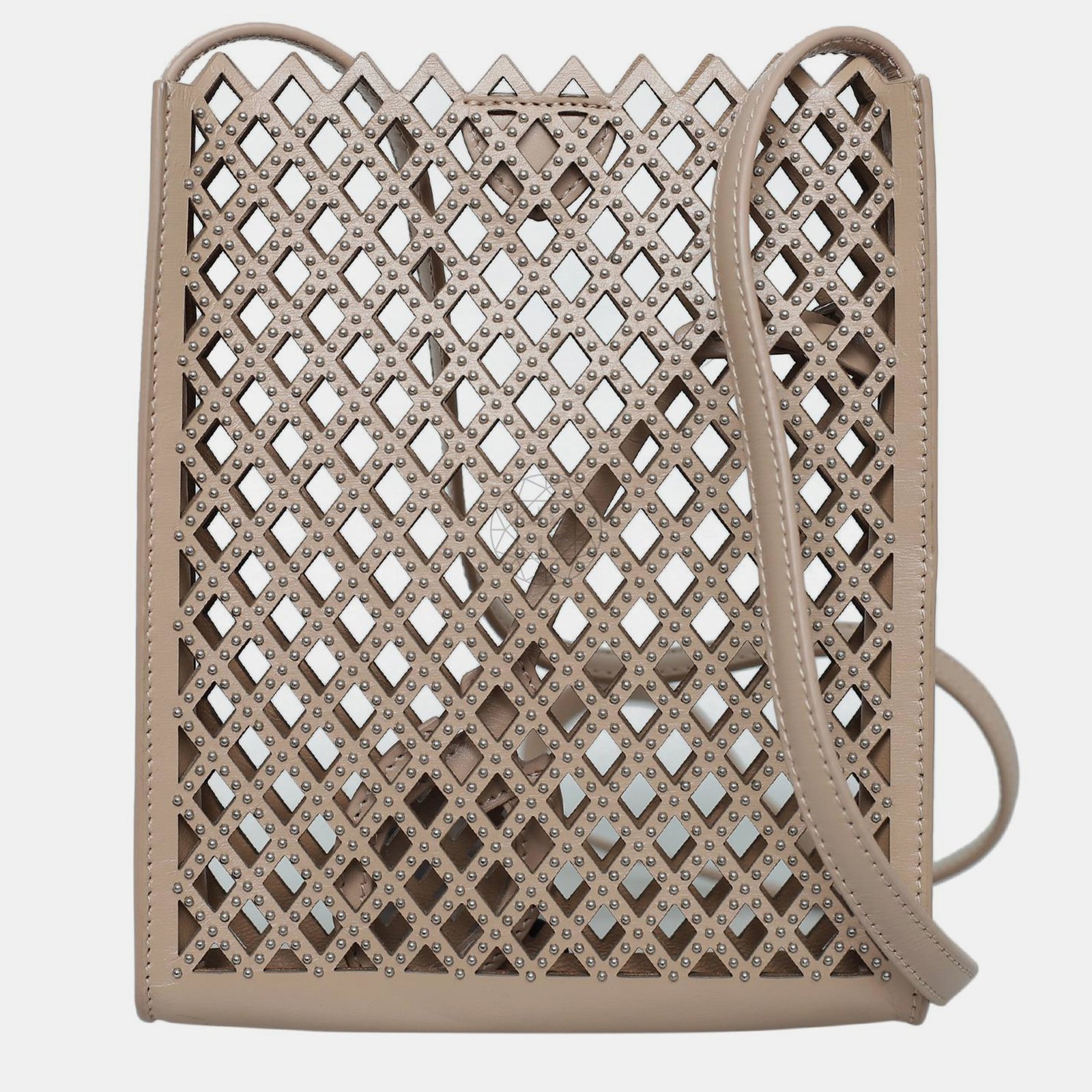 Alaia Sable Pochette Crossbody Bag
