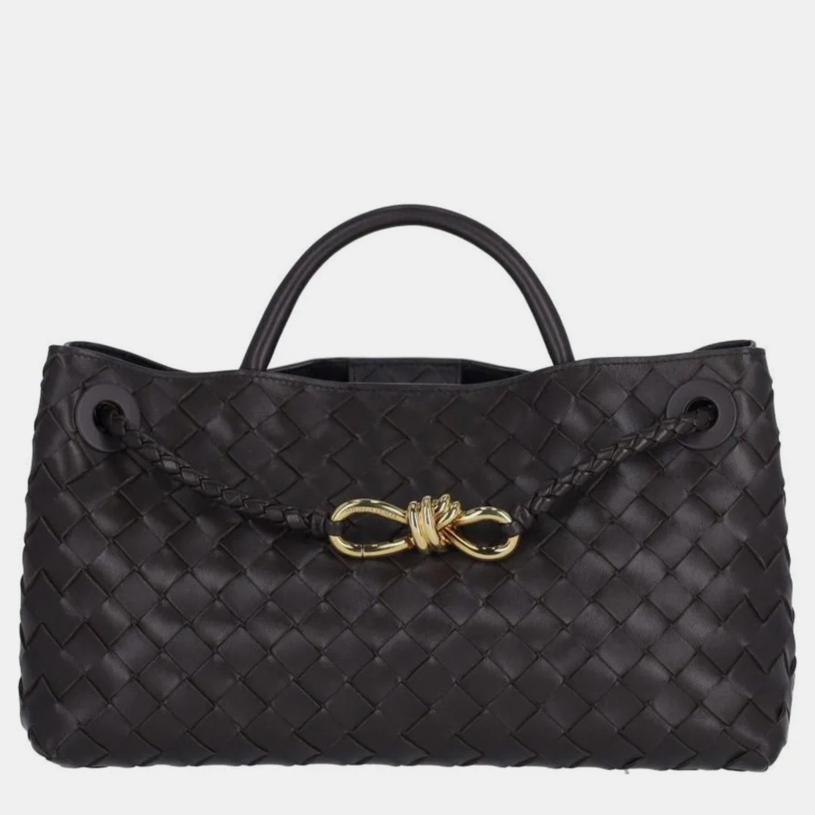Bottega Veneta Marrone Leather andiamo East-west Small Bag