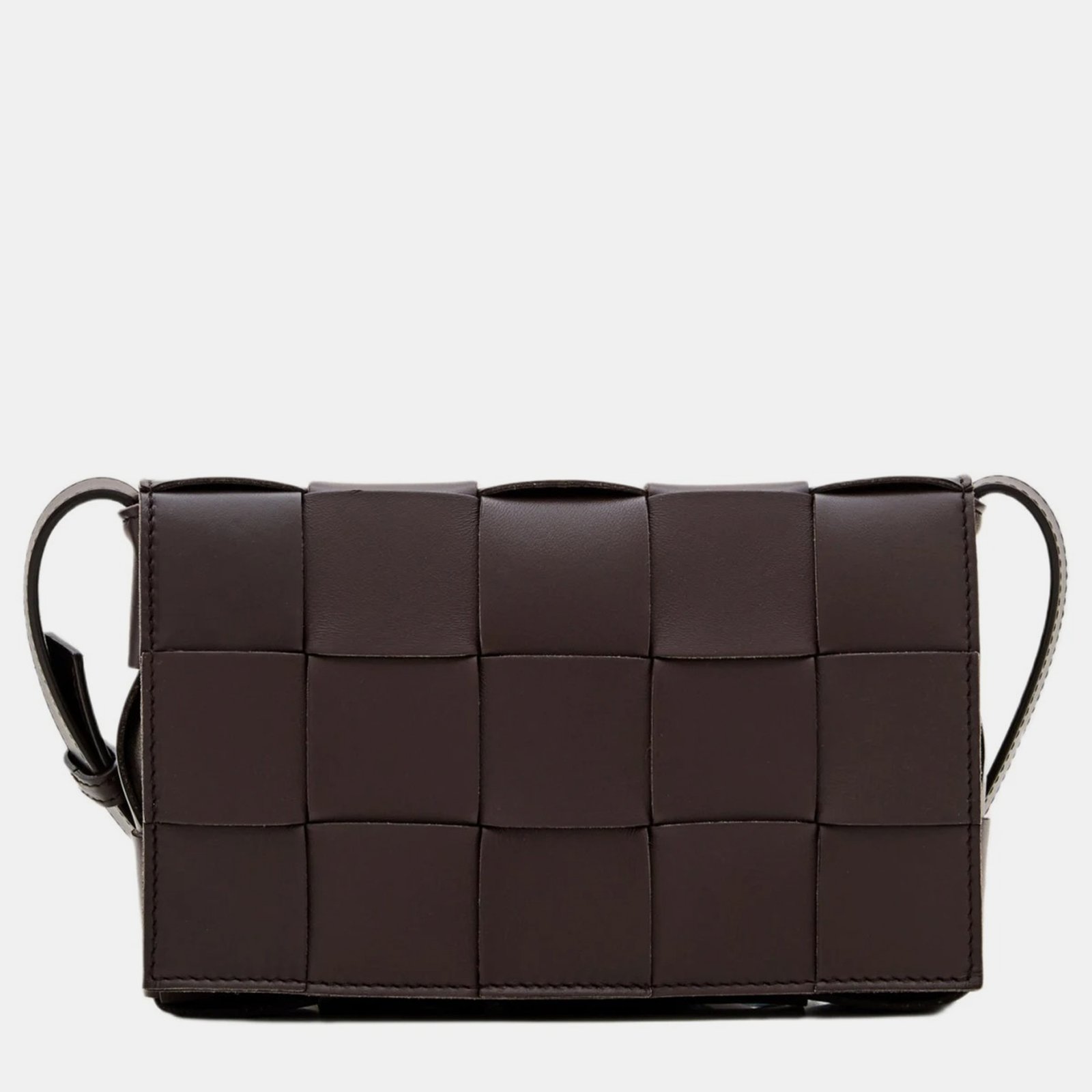 Bottega Veneta Brown Cassette Leather Shoulder Bag
