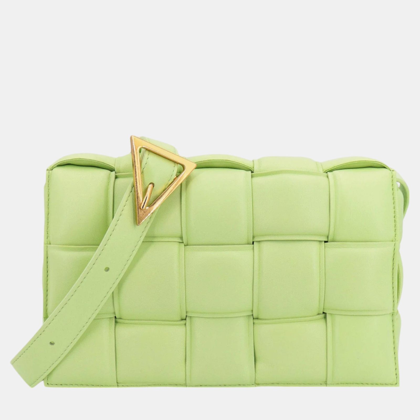 Bottega Veneta Green Padded Cassette Shoulder Bag