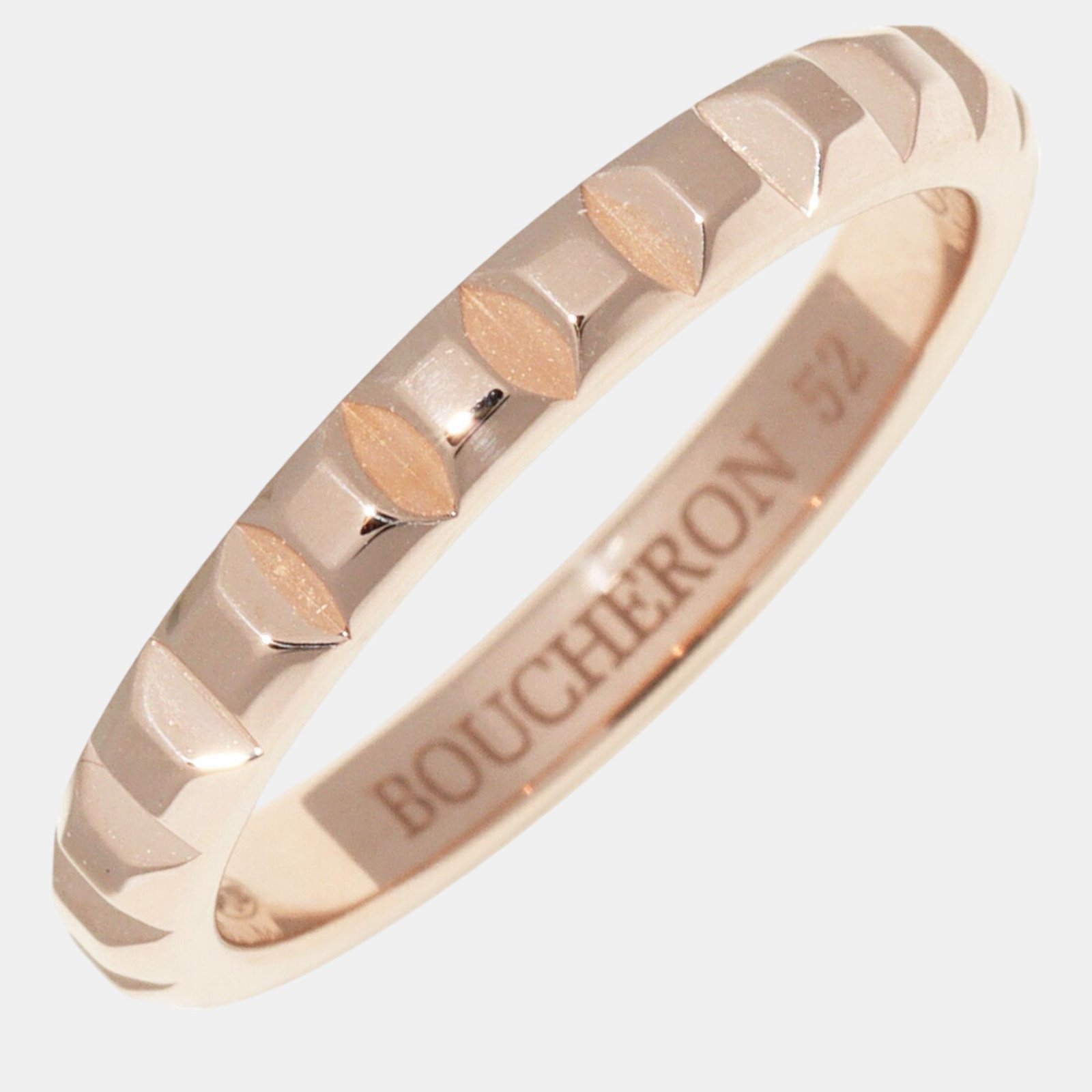 Boucheron Quatre Clou de Paris Ring 18K PG Rose Gold Metal
