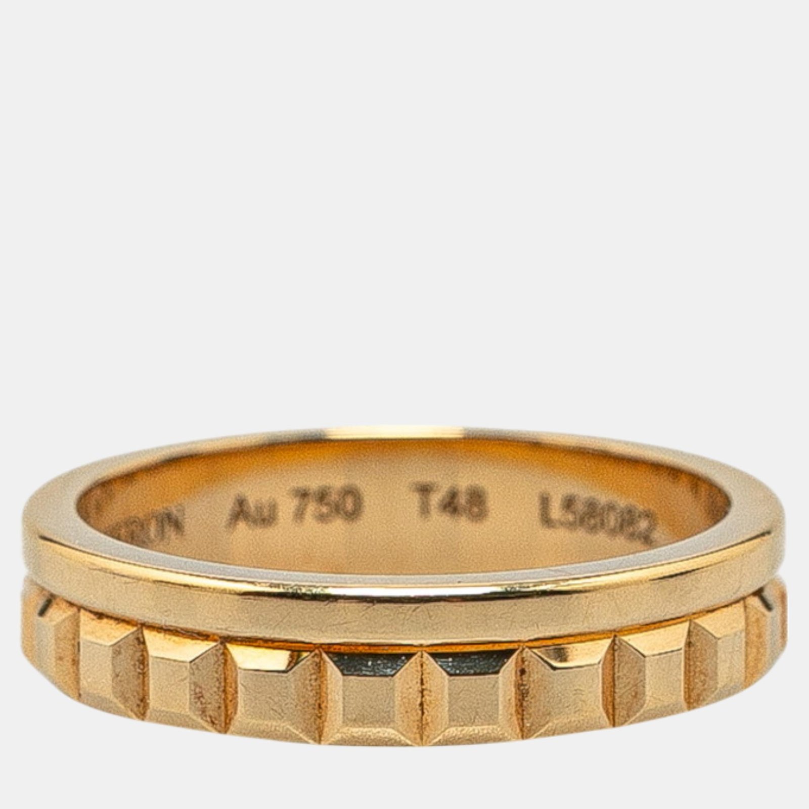 Boucheron 18K Yellow Gold Quatre Radiant Ring Size Japan 8 EU 48