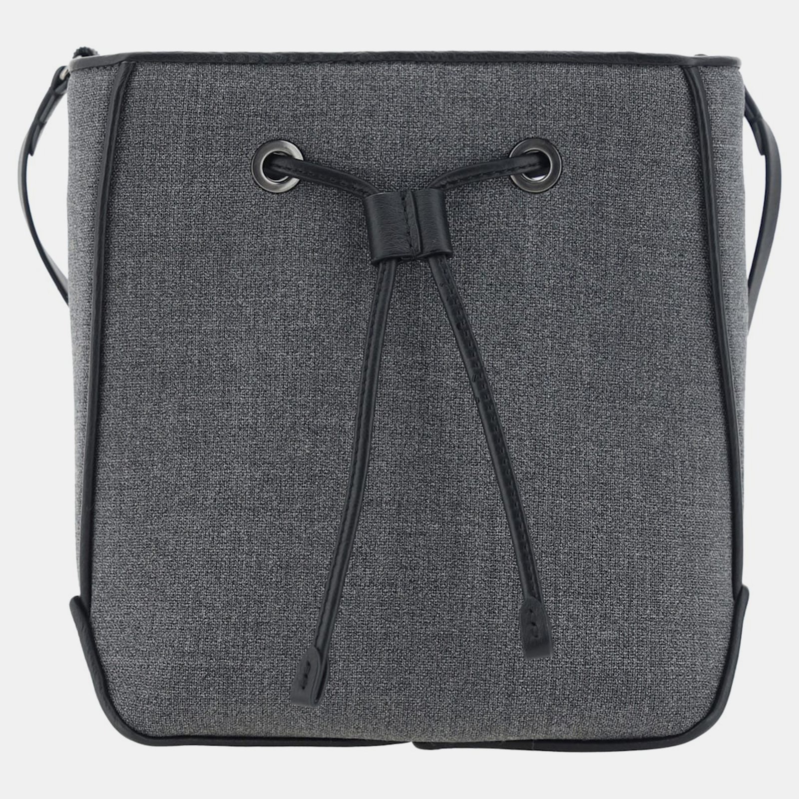 Brunello Cucinelli Grey Virgin wool Bucket Bag
