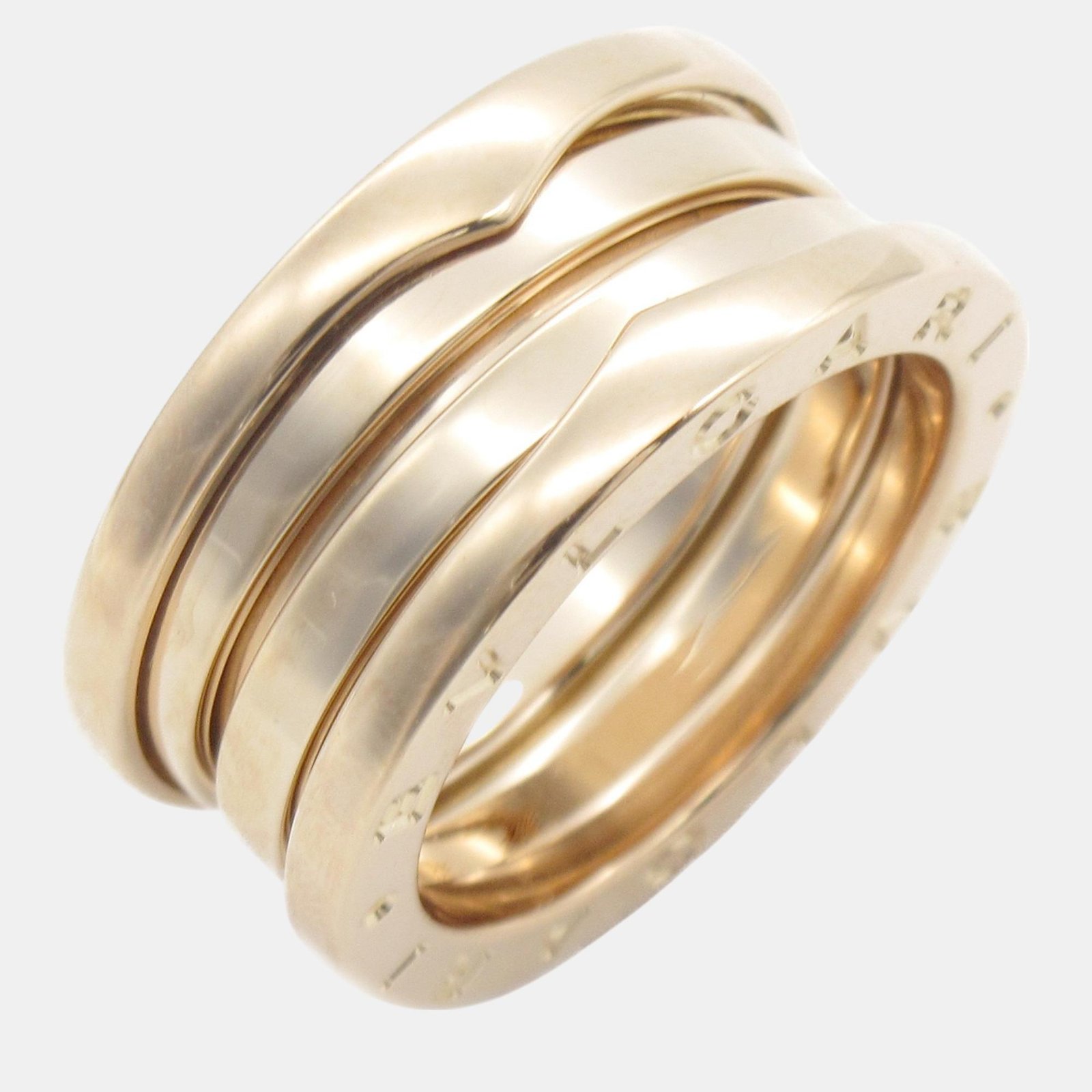 Bvlgari 18K Rose Gold B.zero1 Ring EU 50