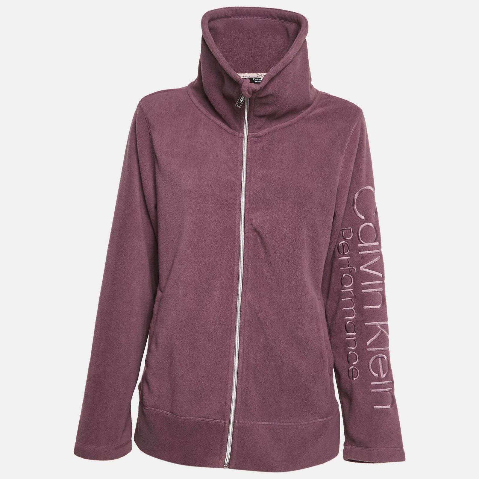 Calvin Klein Light Purple Synthetic Fleece Performance Jacket XL