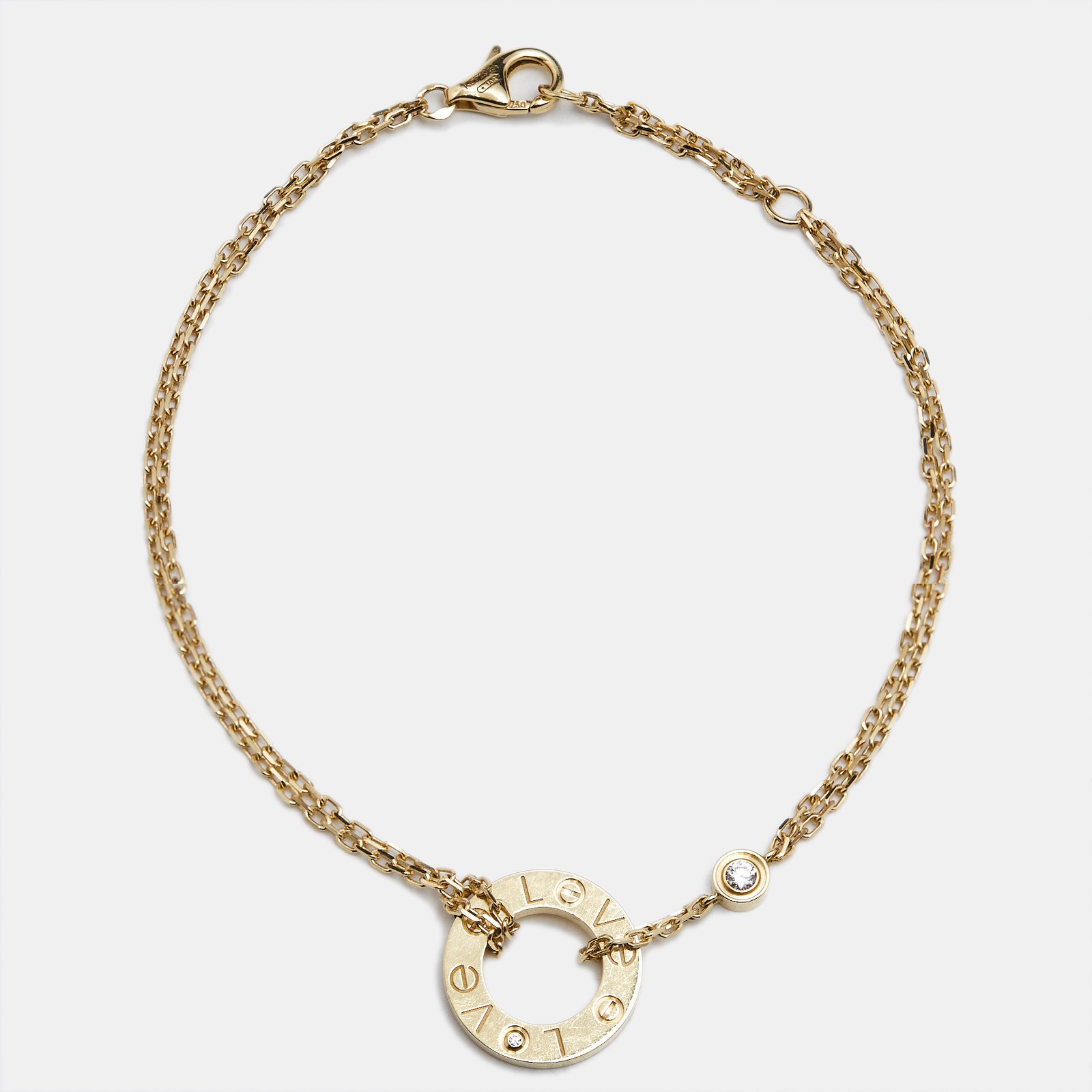 Cartier Love Diamonds 18k Yellow Gold Bracelet