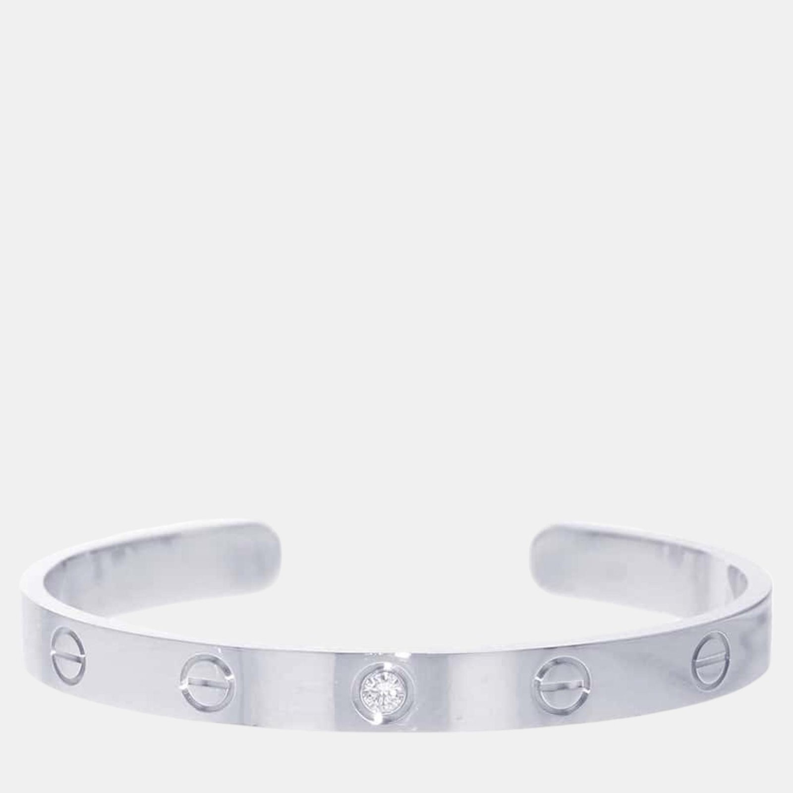 Cartier love breath open Size 16 18K White Gold