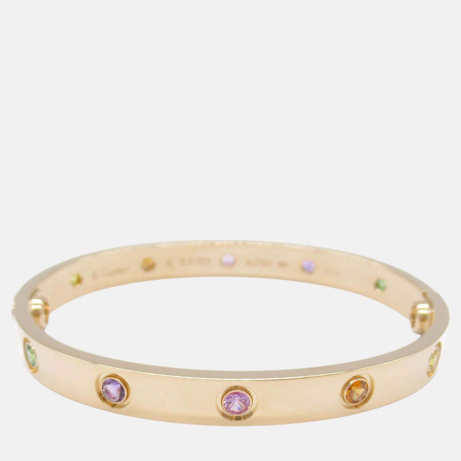 Cartier 18k Pink Gold Diamond Love Bracelet