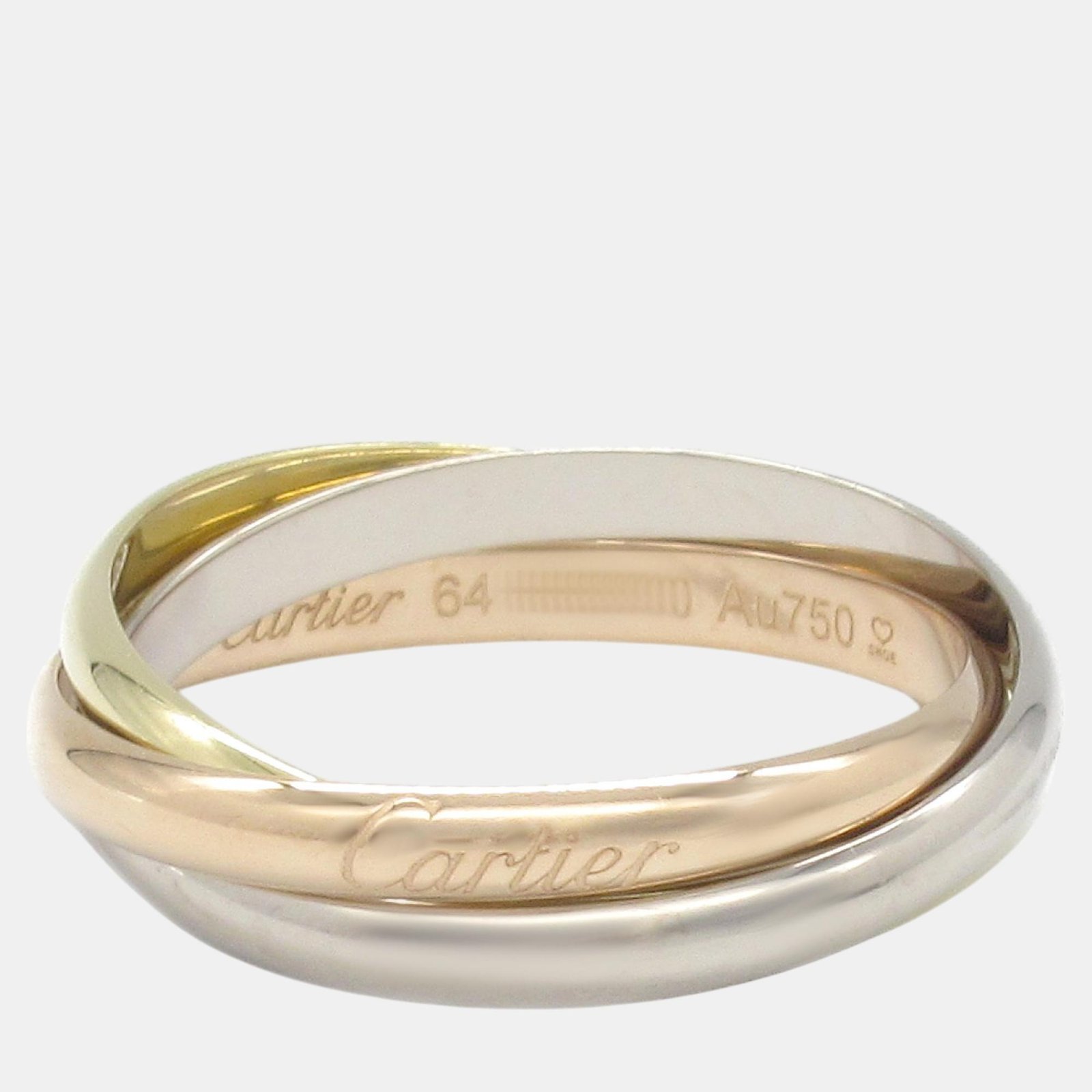 Cartier Trinity Ring 18k Gold Metal EU 64