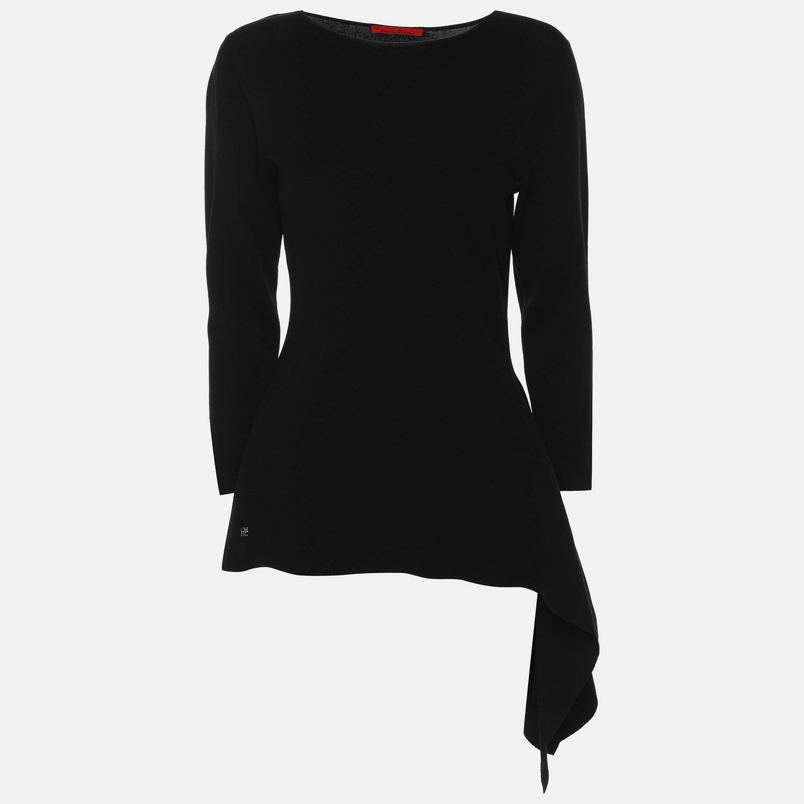CH Carolina Herrera Black Knit Fabric Top XS