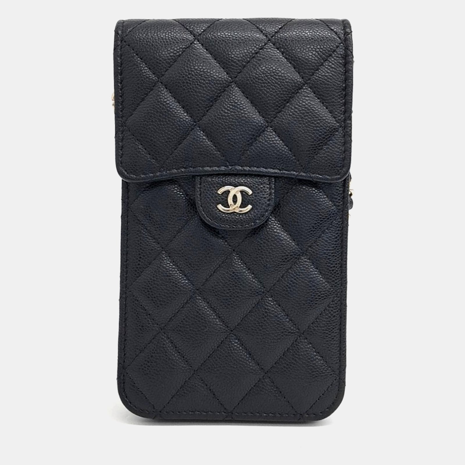 Chanel Caviar Phone Holder Crossbody Bag