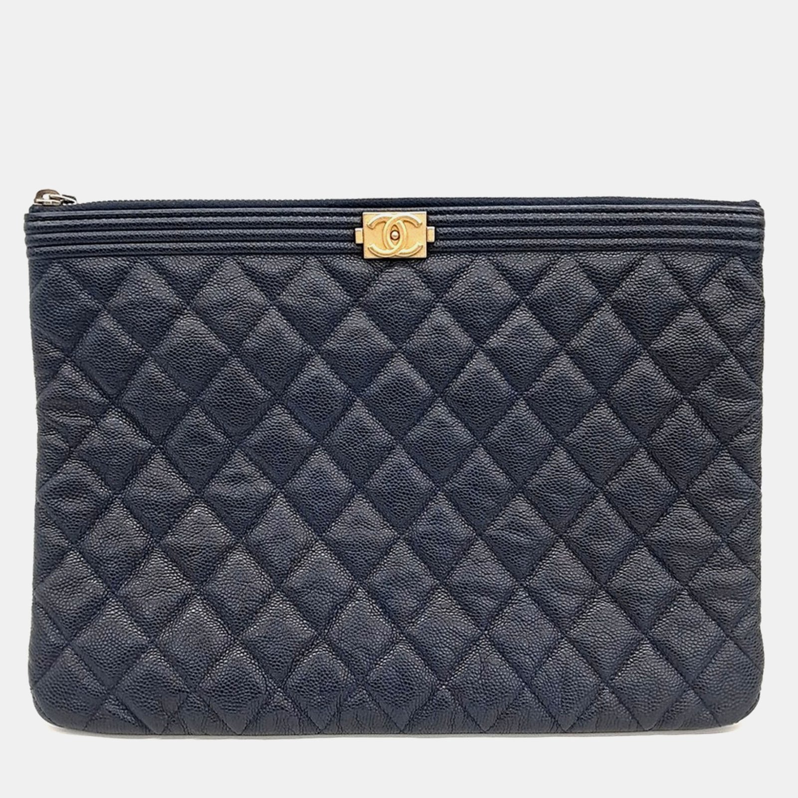 Chanel Caviar Boy New Medium Clutch