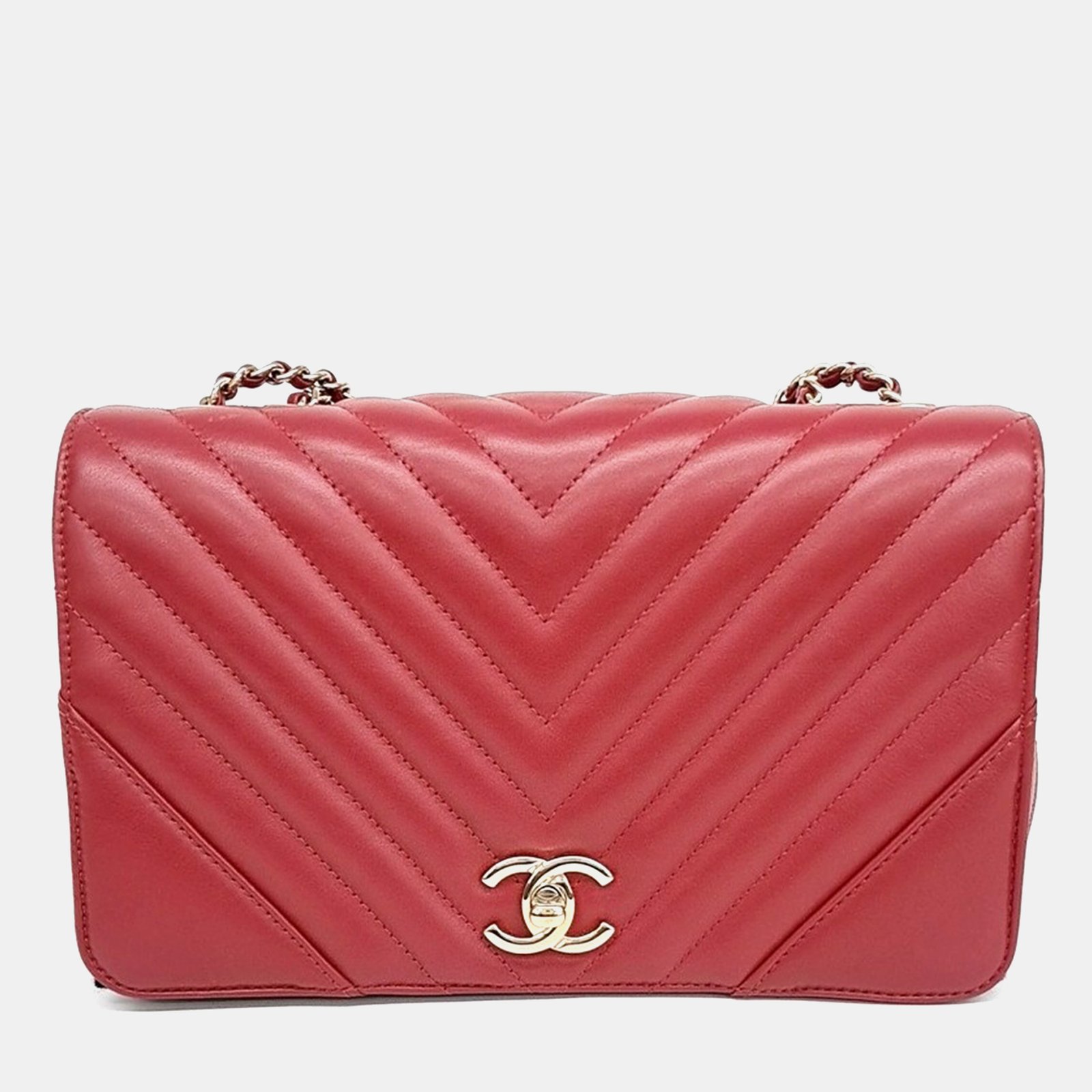 Chanel chevron chain shoulder bag