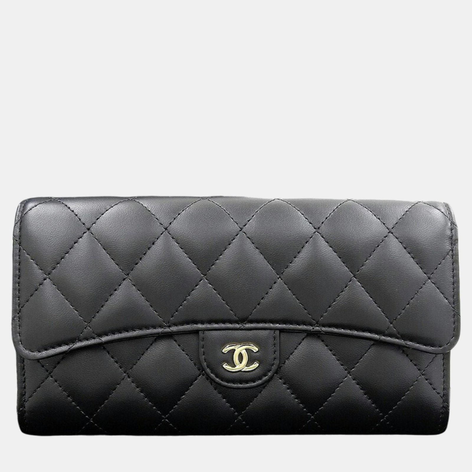 Chanel Matelasse Timeless Classic Coco Mark Long Wallet