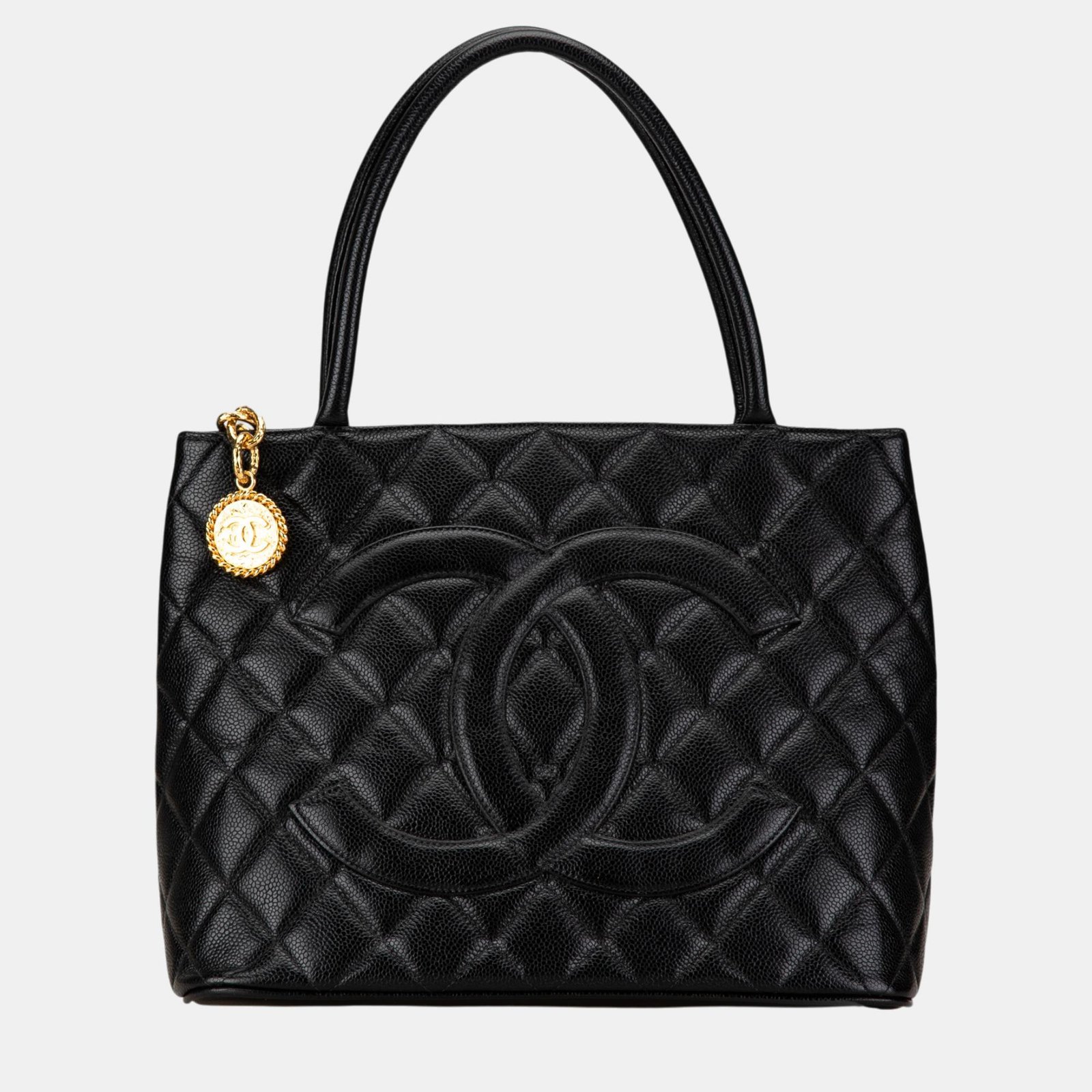 Chanel Caviar Medallion Tote Bag