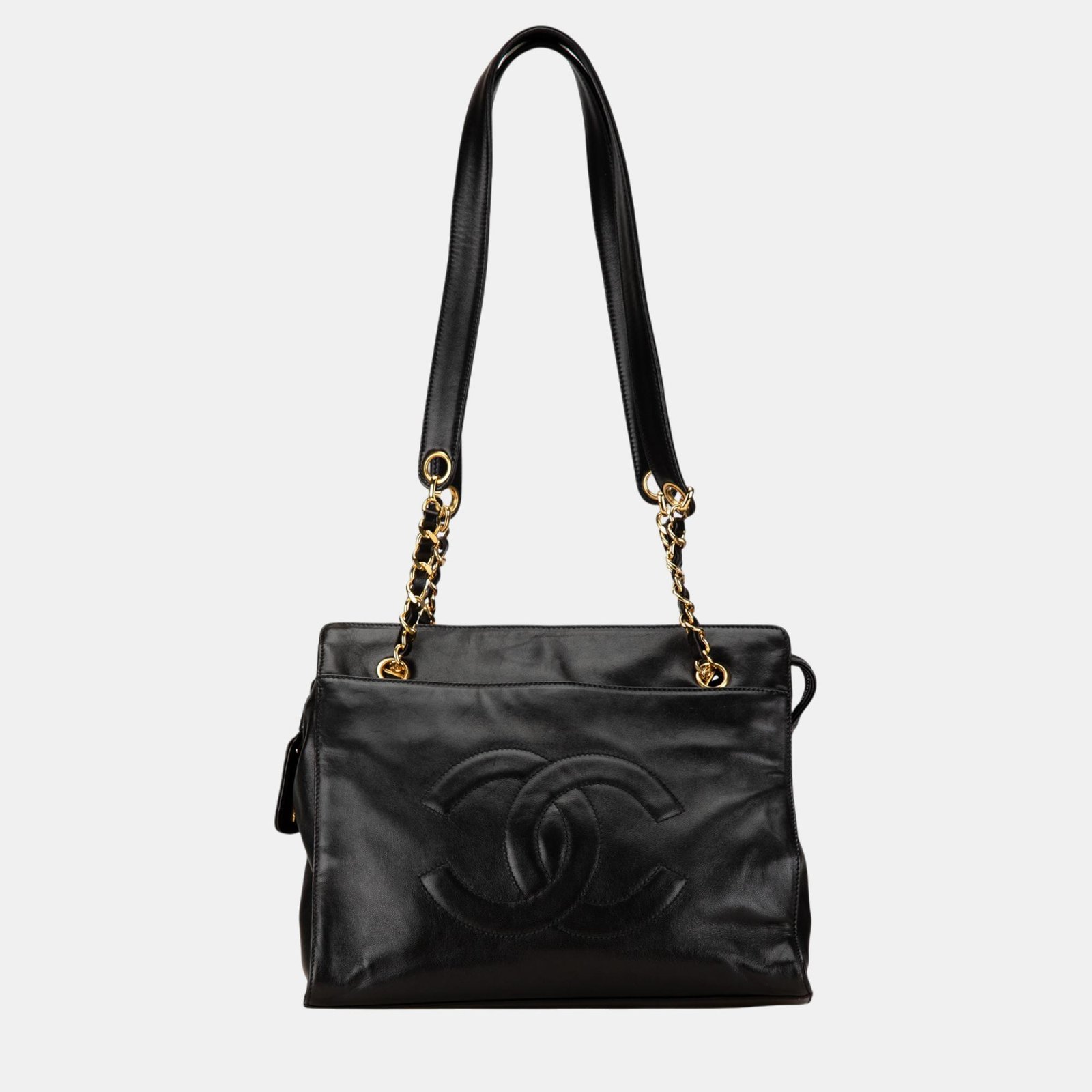 Chanel CC Lambskin Chain Tote