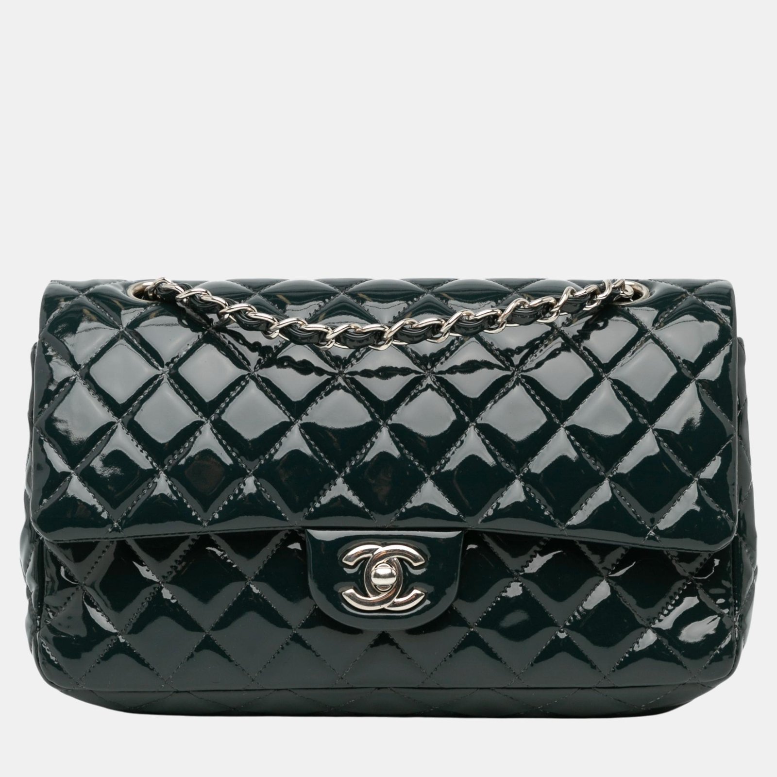 Chanel Medium Classic Patent Double Flap
