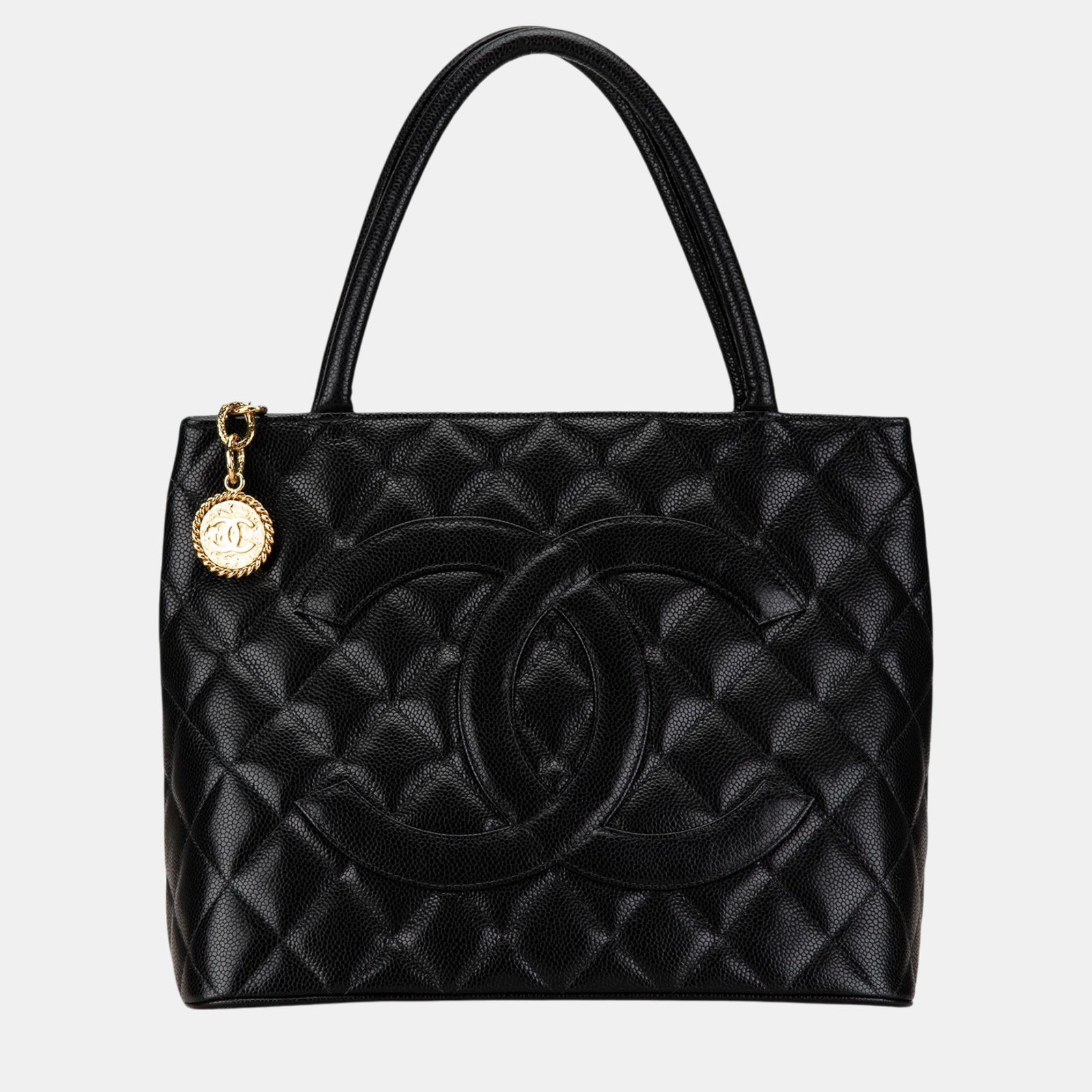 Chanel Caviar Medallion Tote Bag