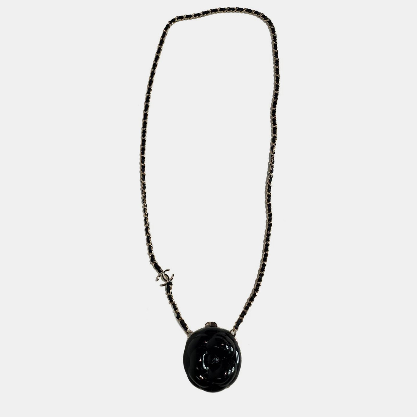 Chanel Resin Camelia Clutch with Chain