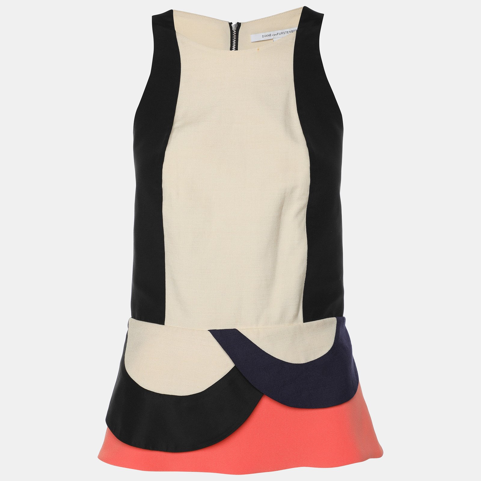 Diane Von Furstenberg Multicolor Fabric Eon Sleeveless Top S