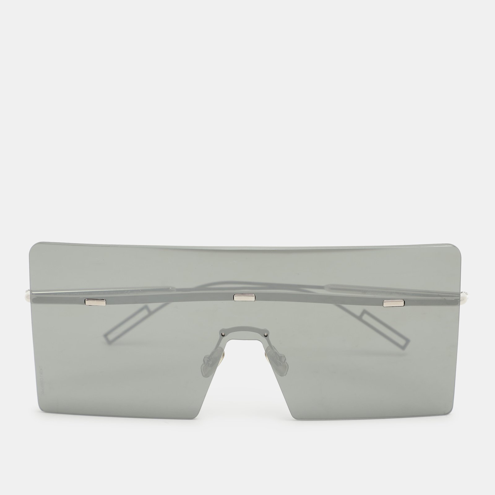Dior Silver/Black Mirrored 0100T Hardior Square Shield Sunglasses