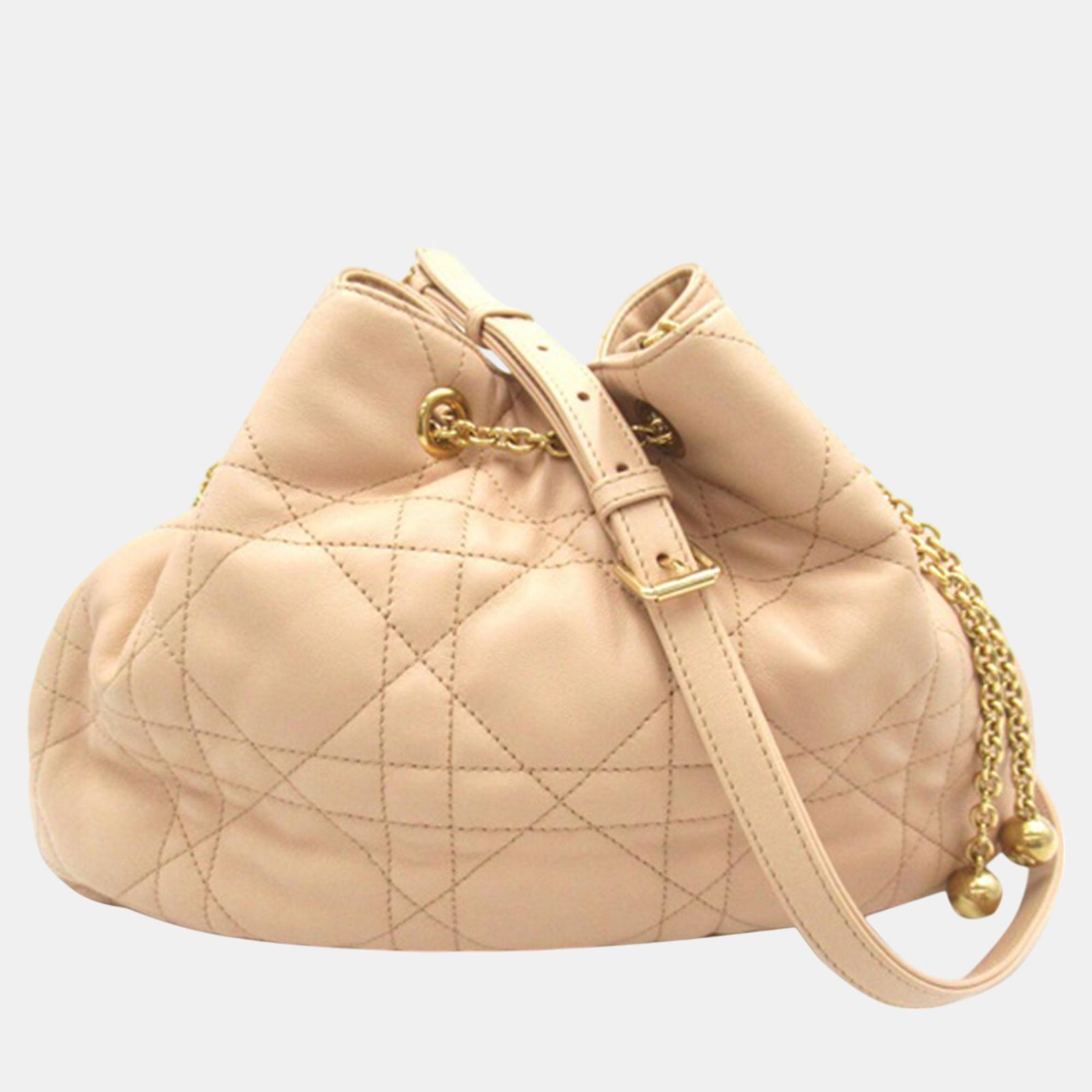 Dior Small Lambskin Macrocannage Ammi Crossbody Bag