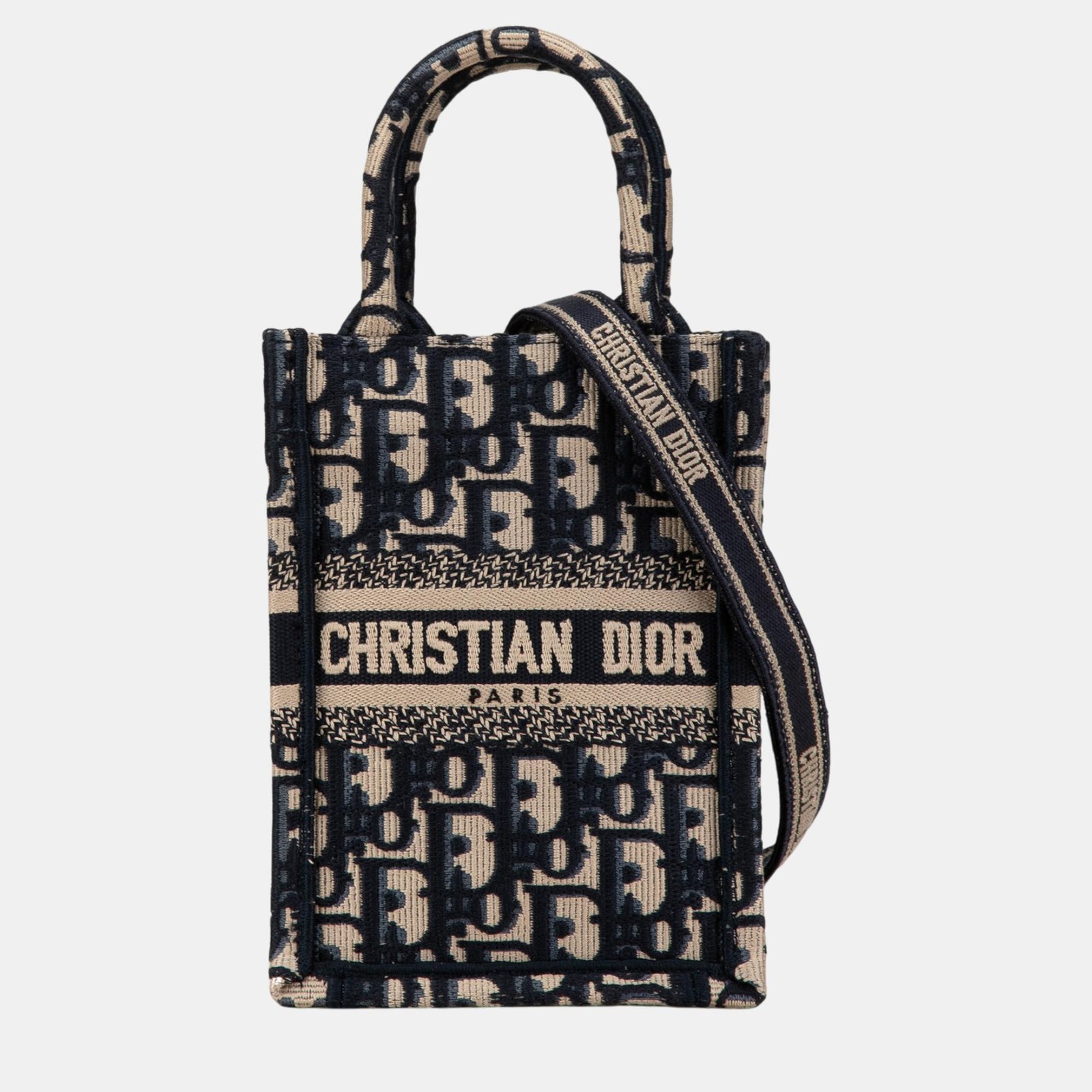 Dior Mini Oblique Vertical Book Tote Bag