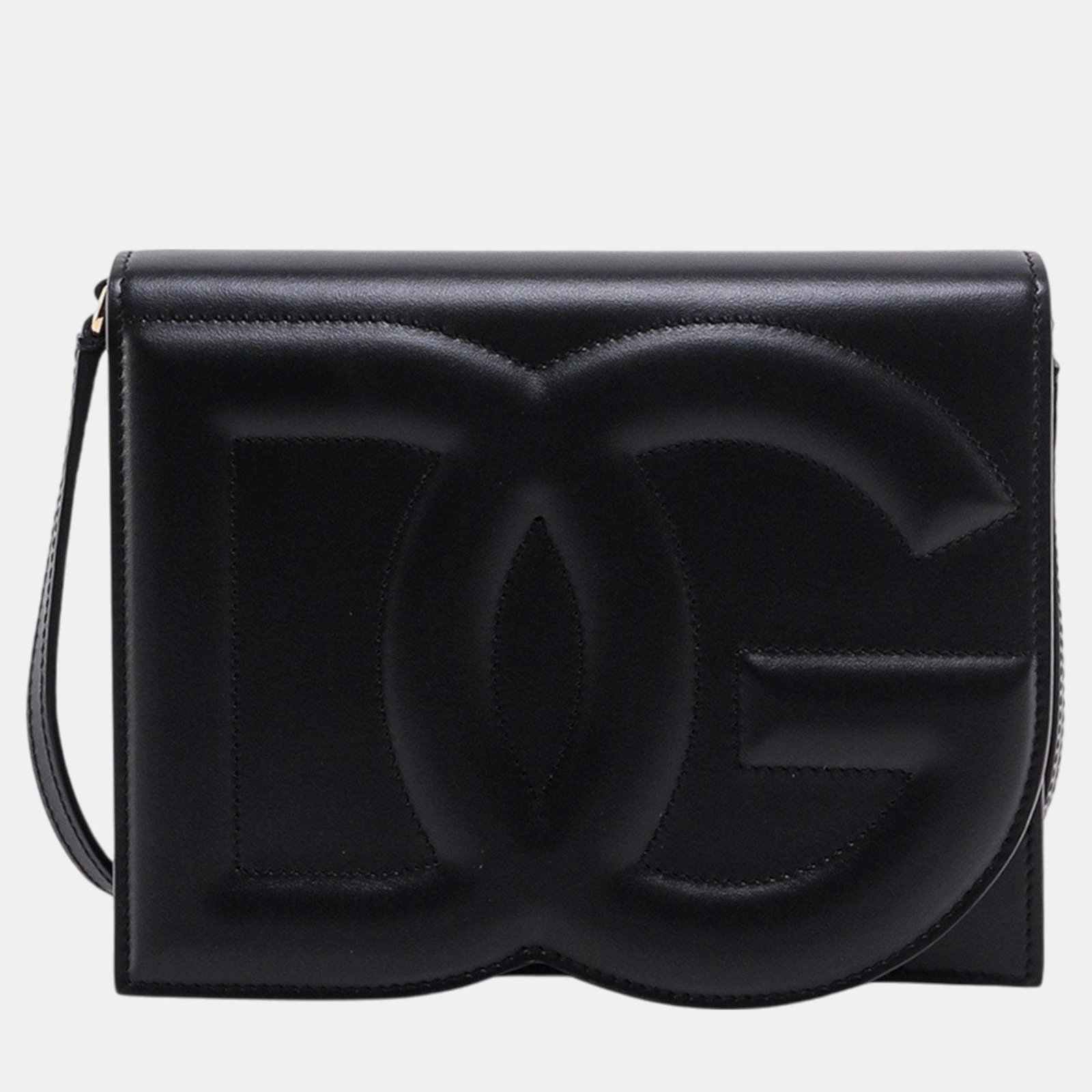 Dolce & Gabbana Black Logo Shoulder Bag