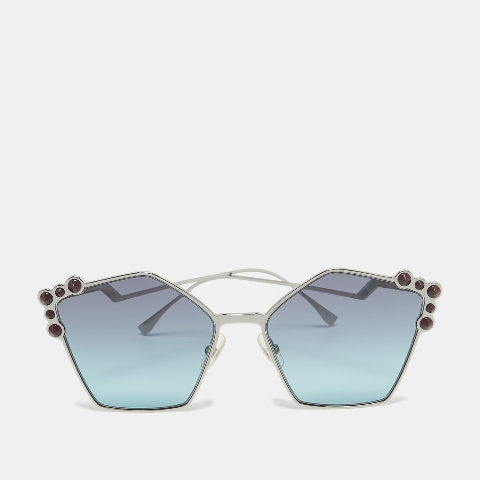 Fendi Blue Gradient FF 0261/S Spike Cat Eye Sunglasses