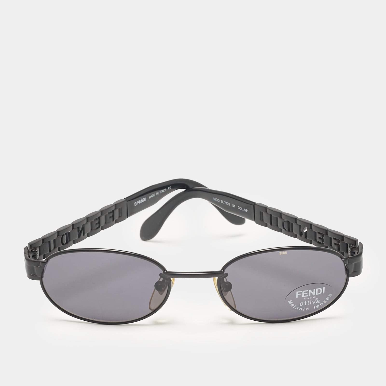 Fendi Black MOD. SL 7123 Oval  Sunglasses