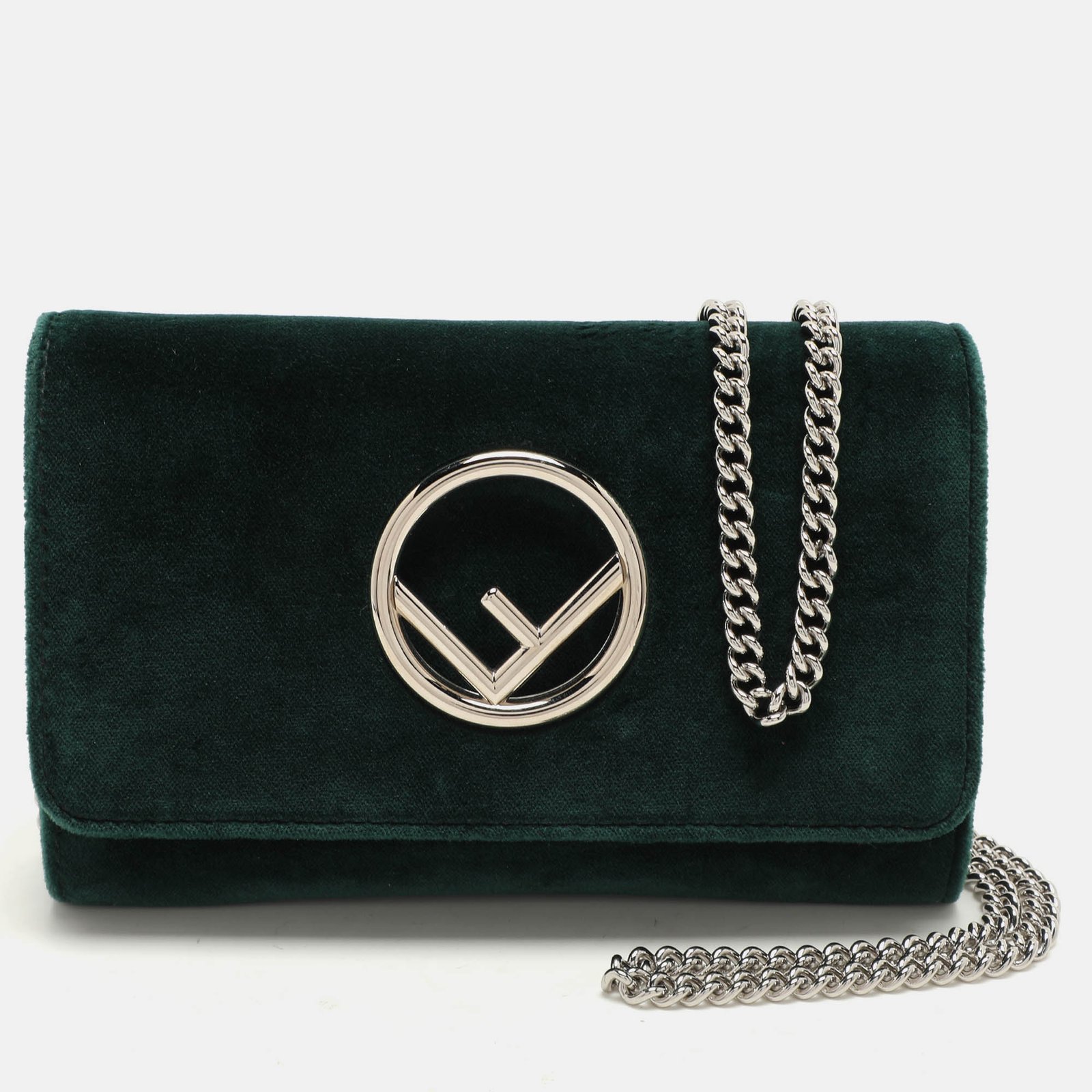 Fendi Green Velvet F is Fendi Wallet On Chain