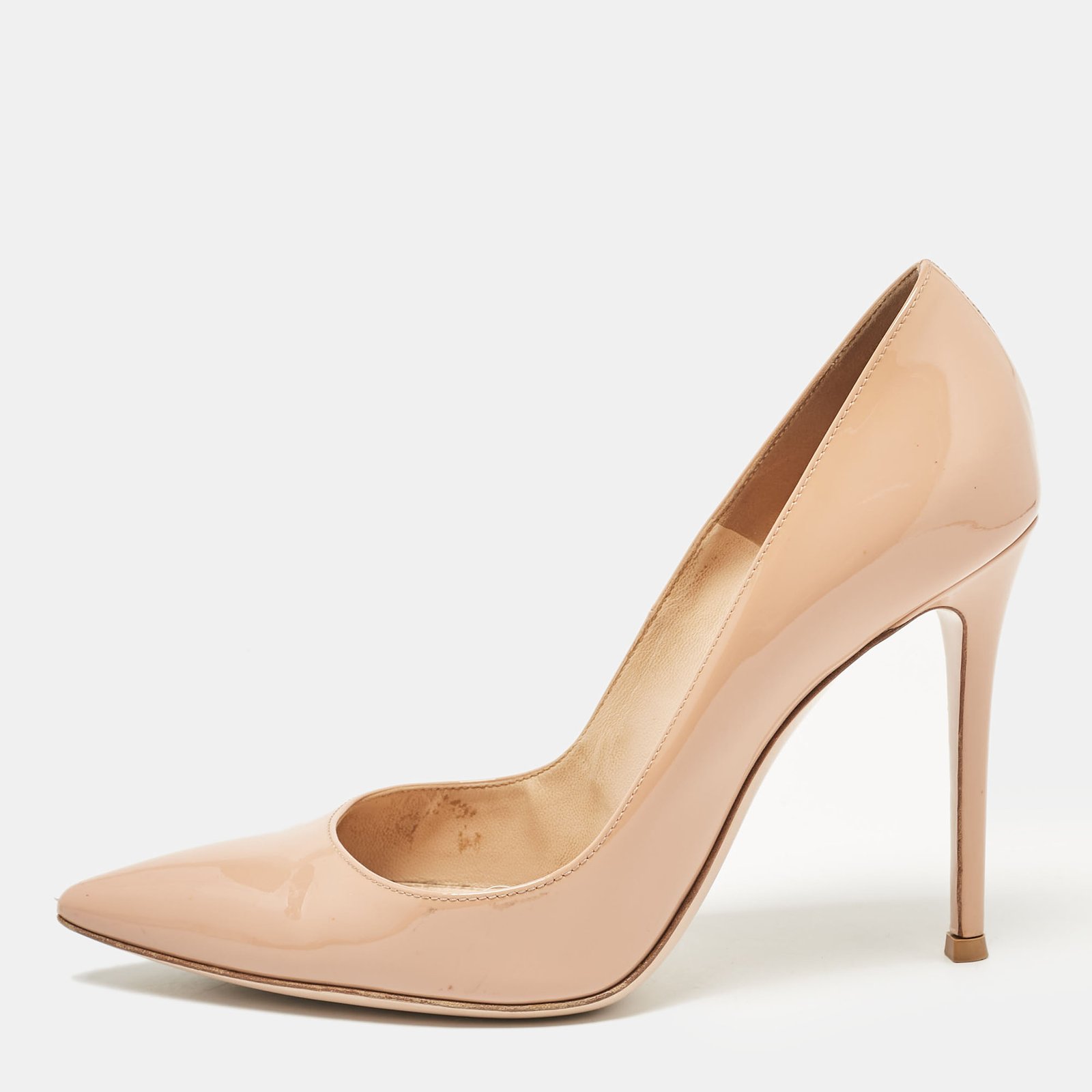 Gianvito Rossi Beige Patent Leather Gianvito Pumps Size 39