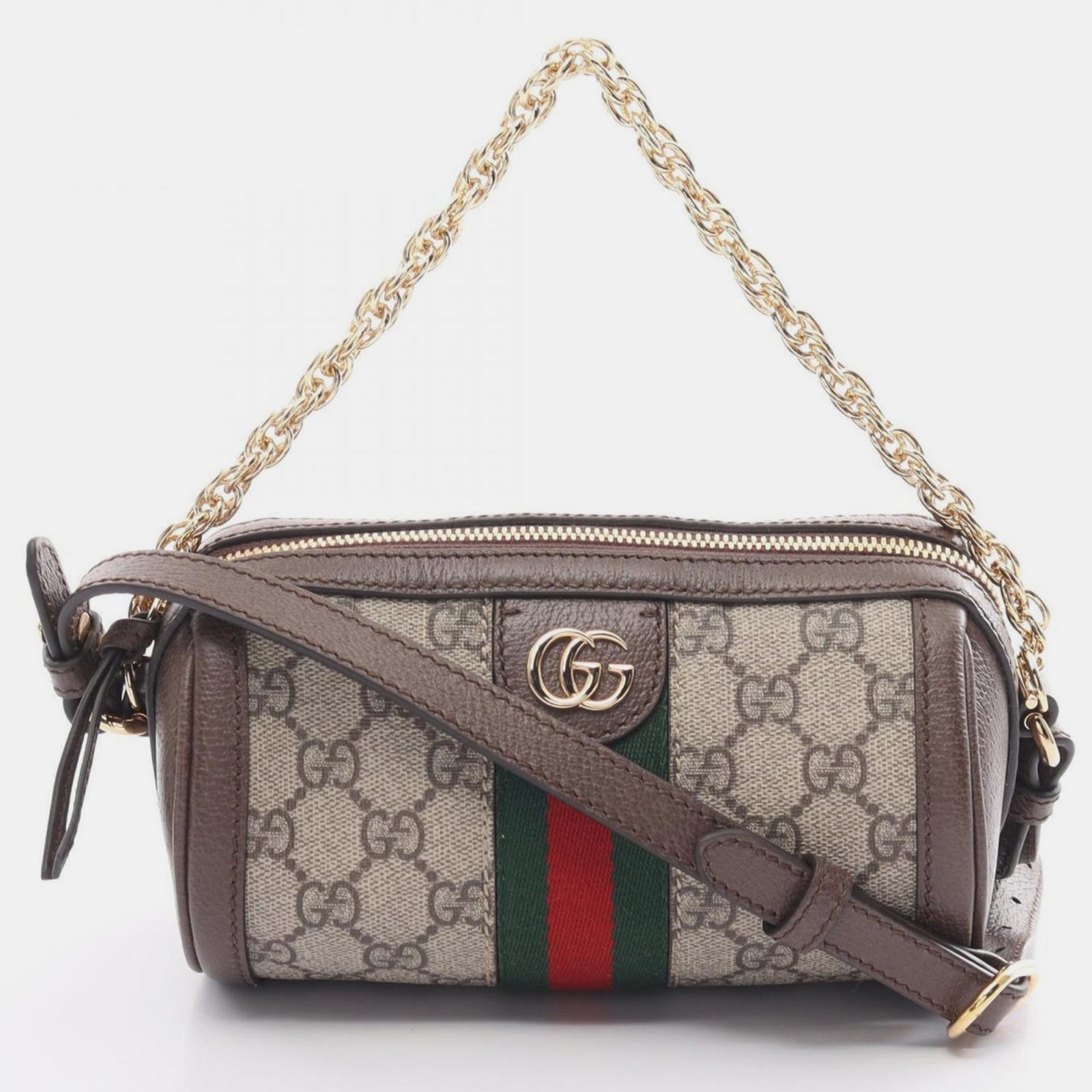 Gucci Ophidia Gg Supreme Coated Canvas Leather Beige Brown Multicolor Shoulder Bag