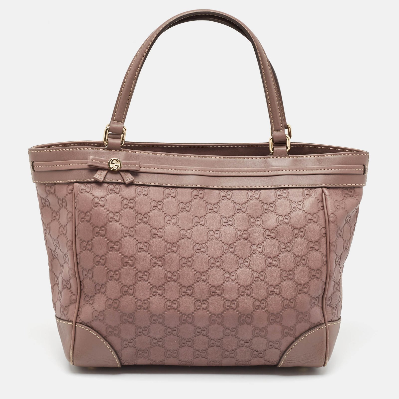 Gucci Old Rose Guccissima Leather Mayfair Tote
