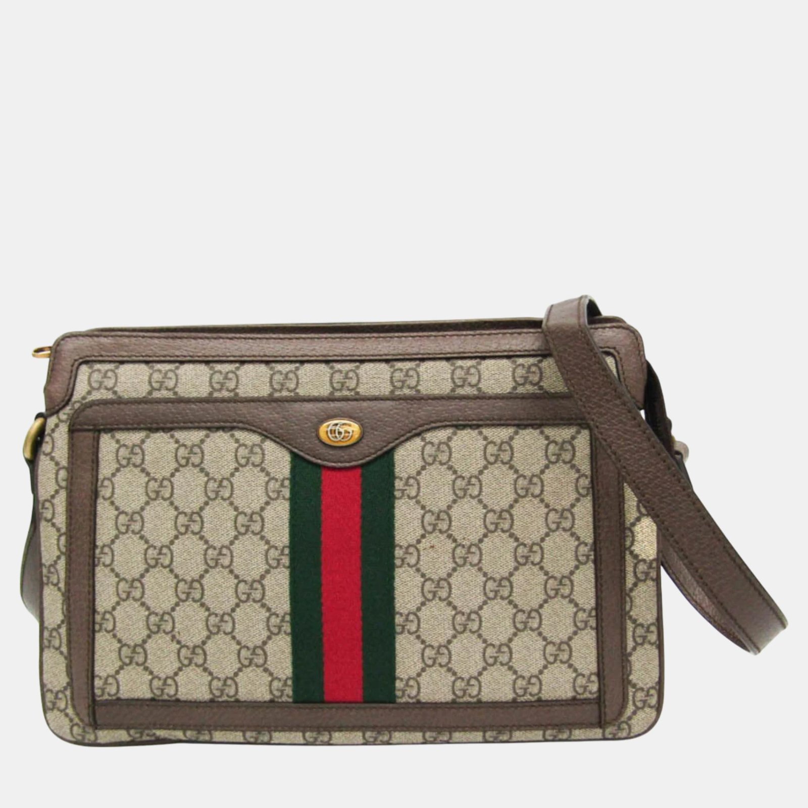 Gucci Ophidia Beige PVC Shoulder Bag