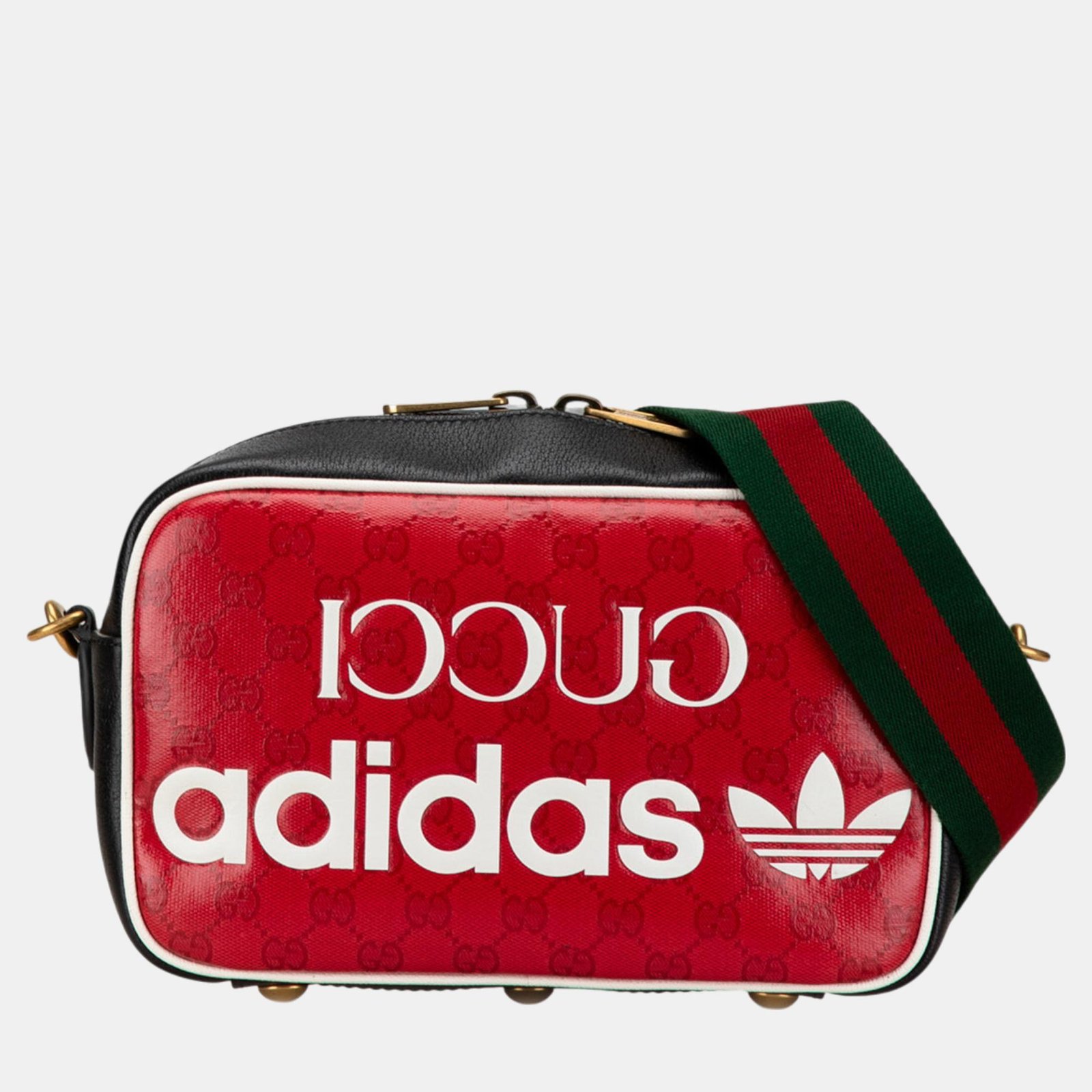 Gucci Red Adidas Small GG Crystal Crossbody