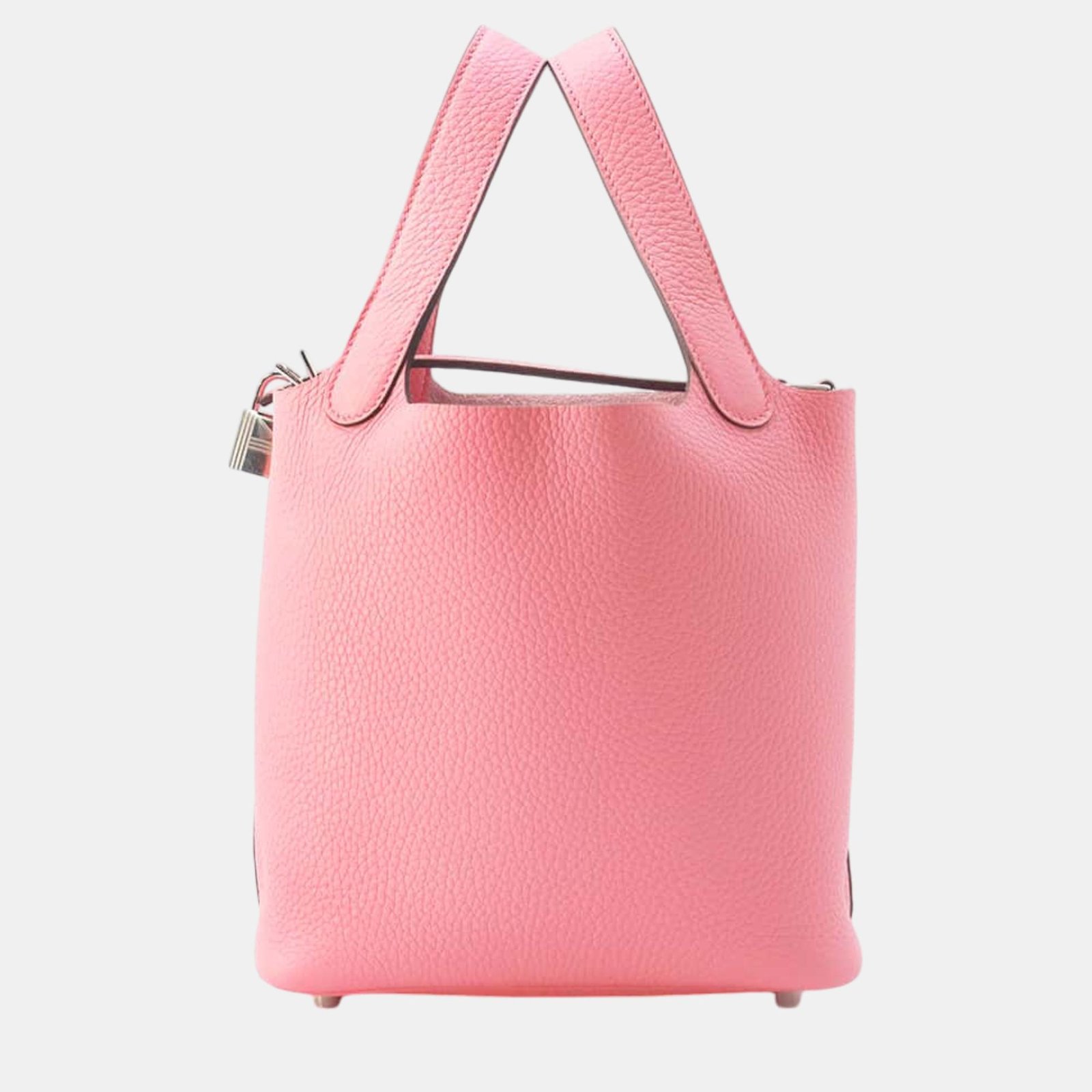 Hermes Picotin Lock Rose Azalee Taurillon Clemence Size PM