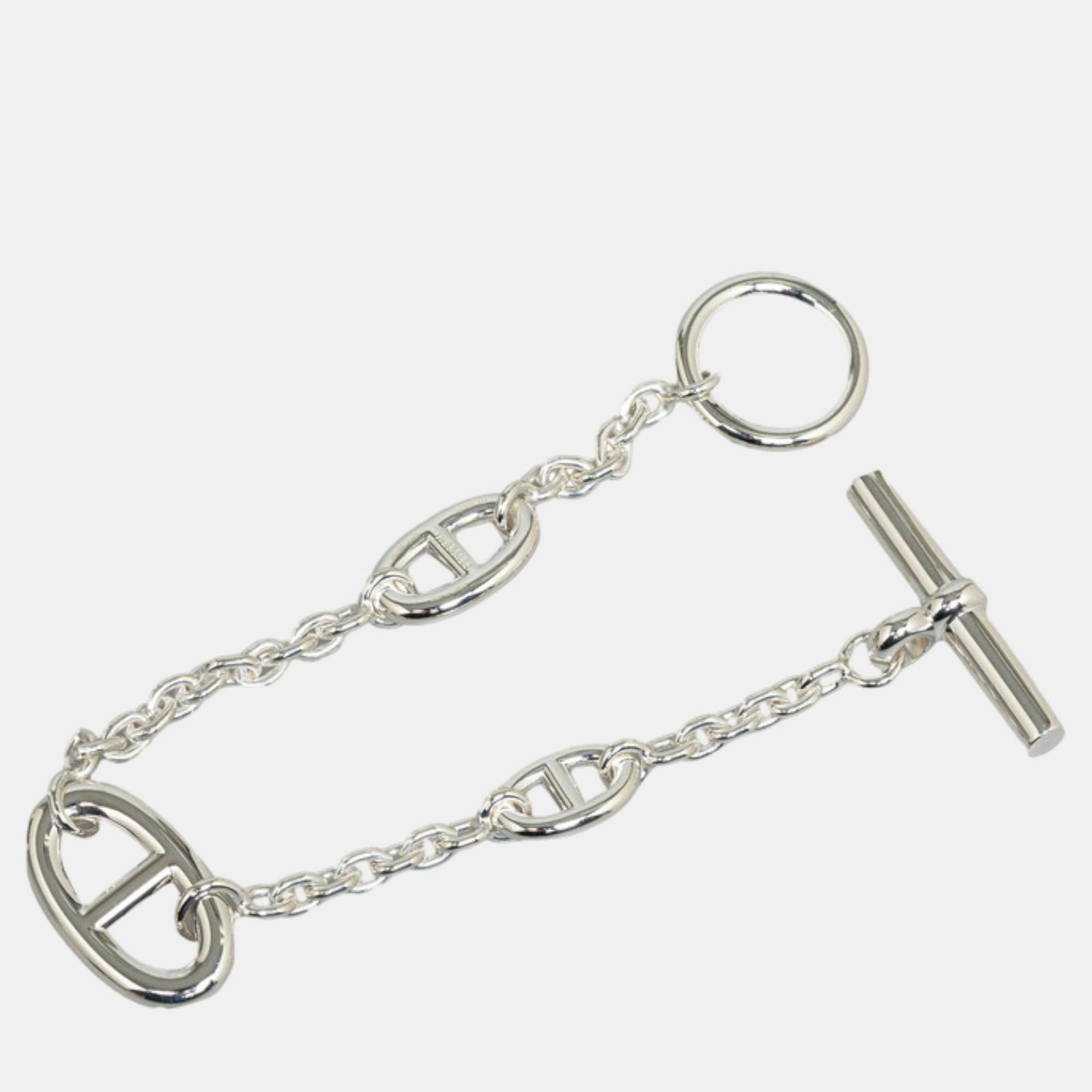 Hermes Silver Chain D'Ancre Bracelet
