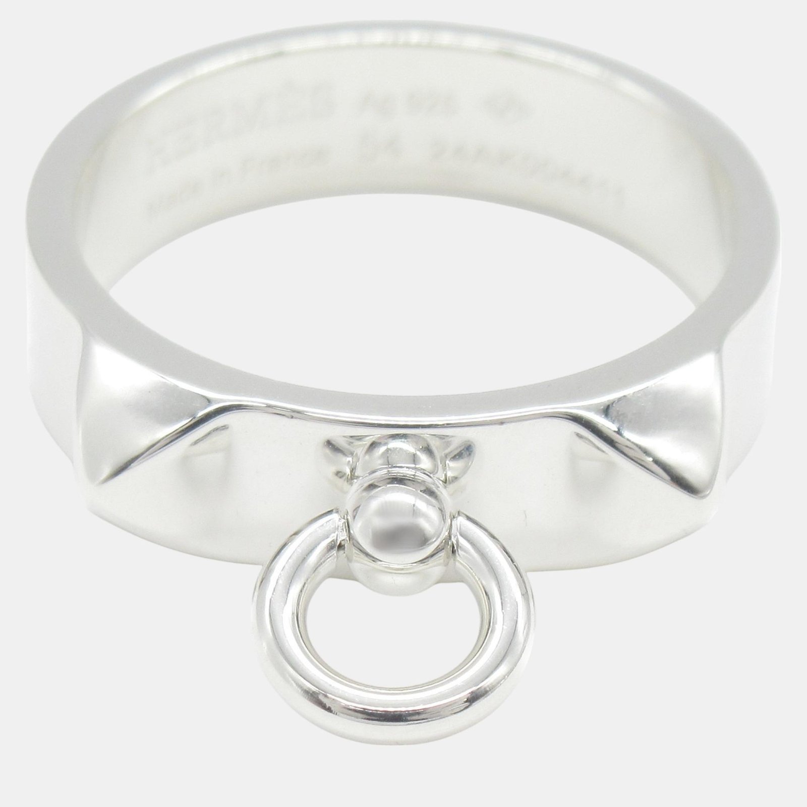 Hermes Silver 925 Ring Collier de Chien PM