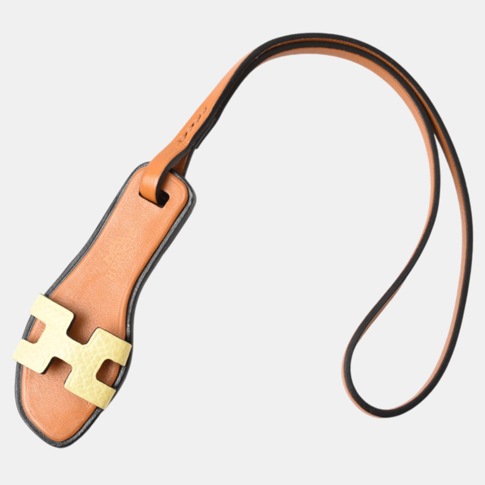 Hermes Oran Nano Charm Epsom Vaux Butler Vache Hunter Beige Leather
