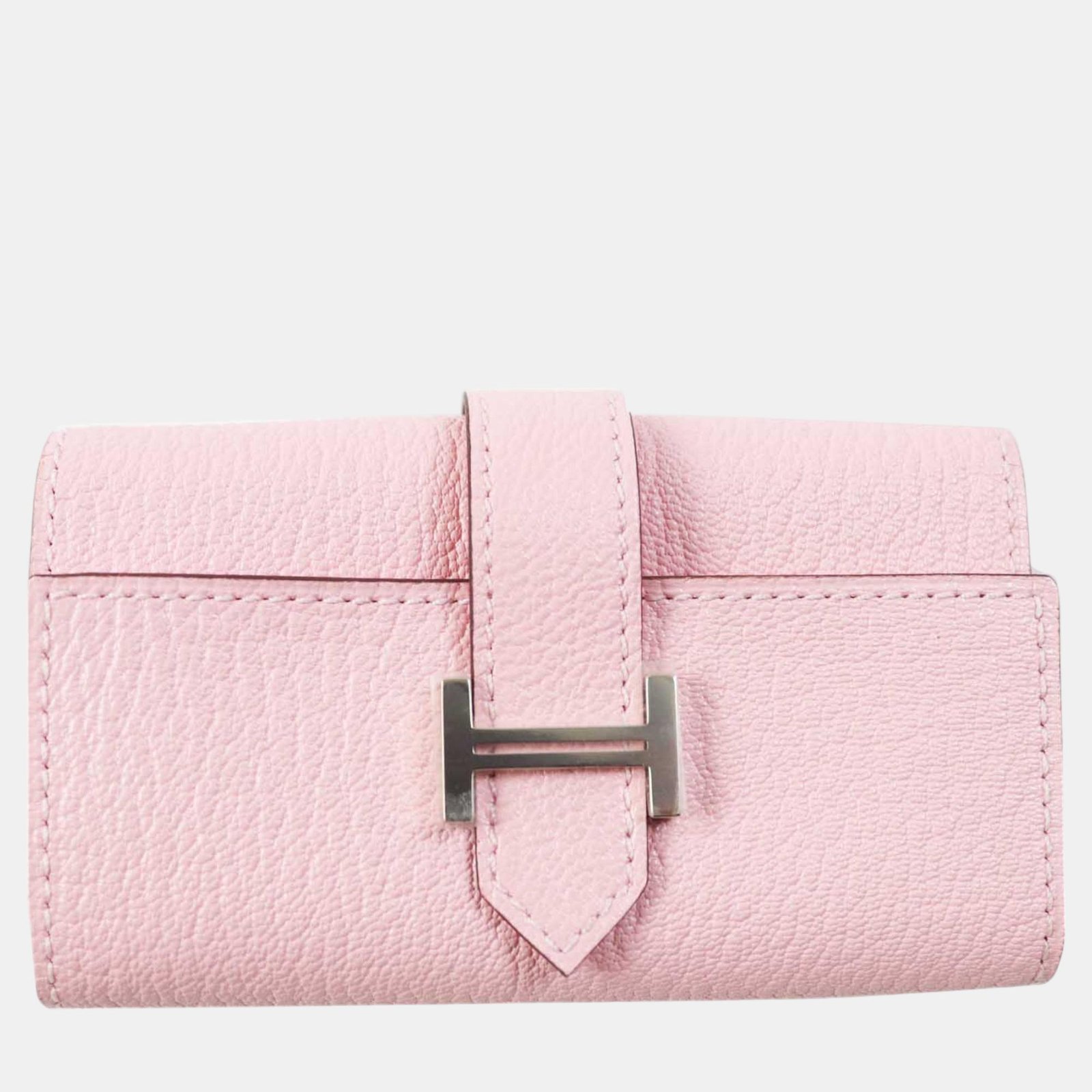 Hermes Chevre Mysore Key Holder Z Stamp 2021 Pink Leather