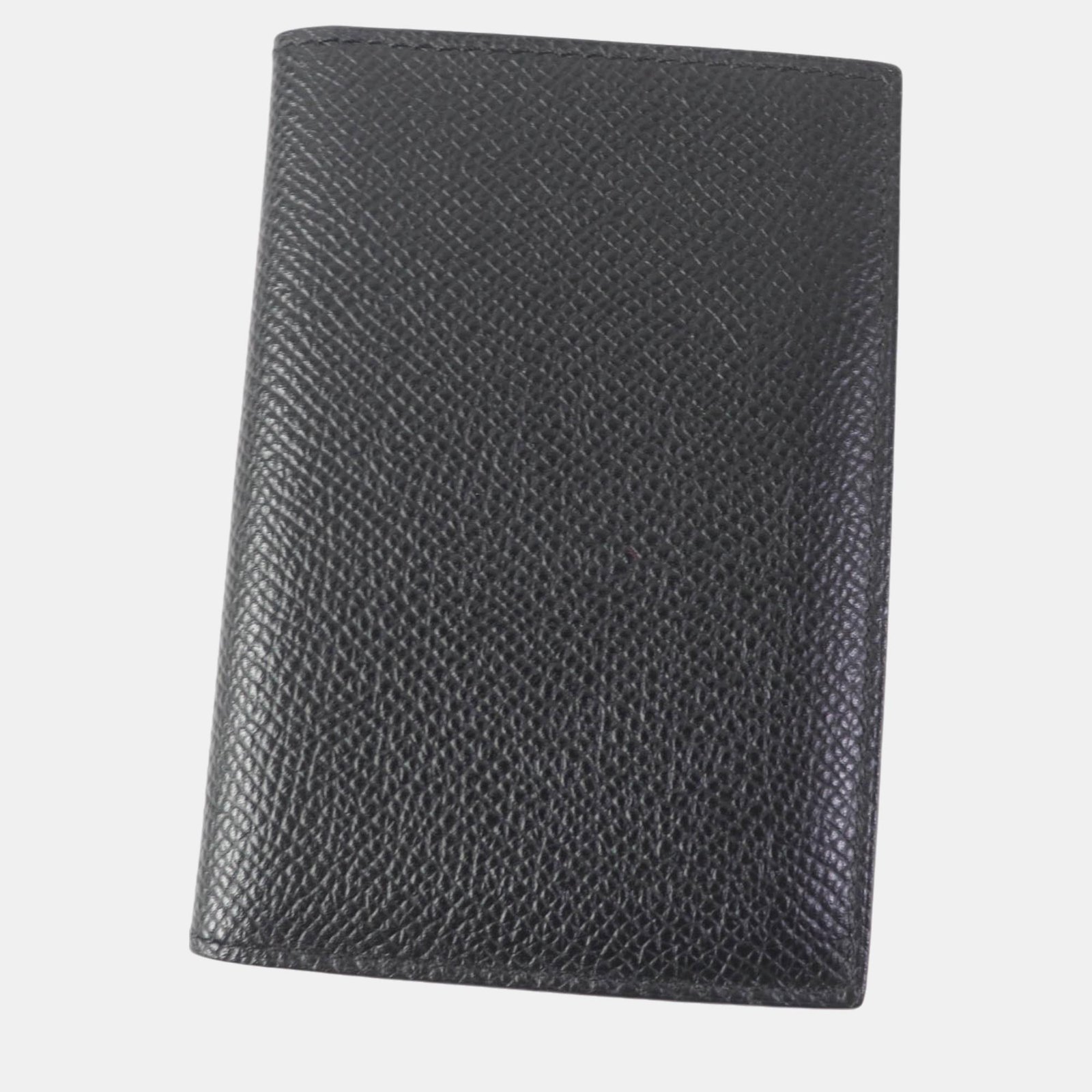 Hermes MC2 Euclid Epsom Bi-fold Card Case Black Leather