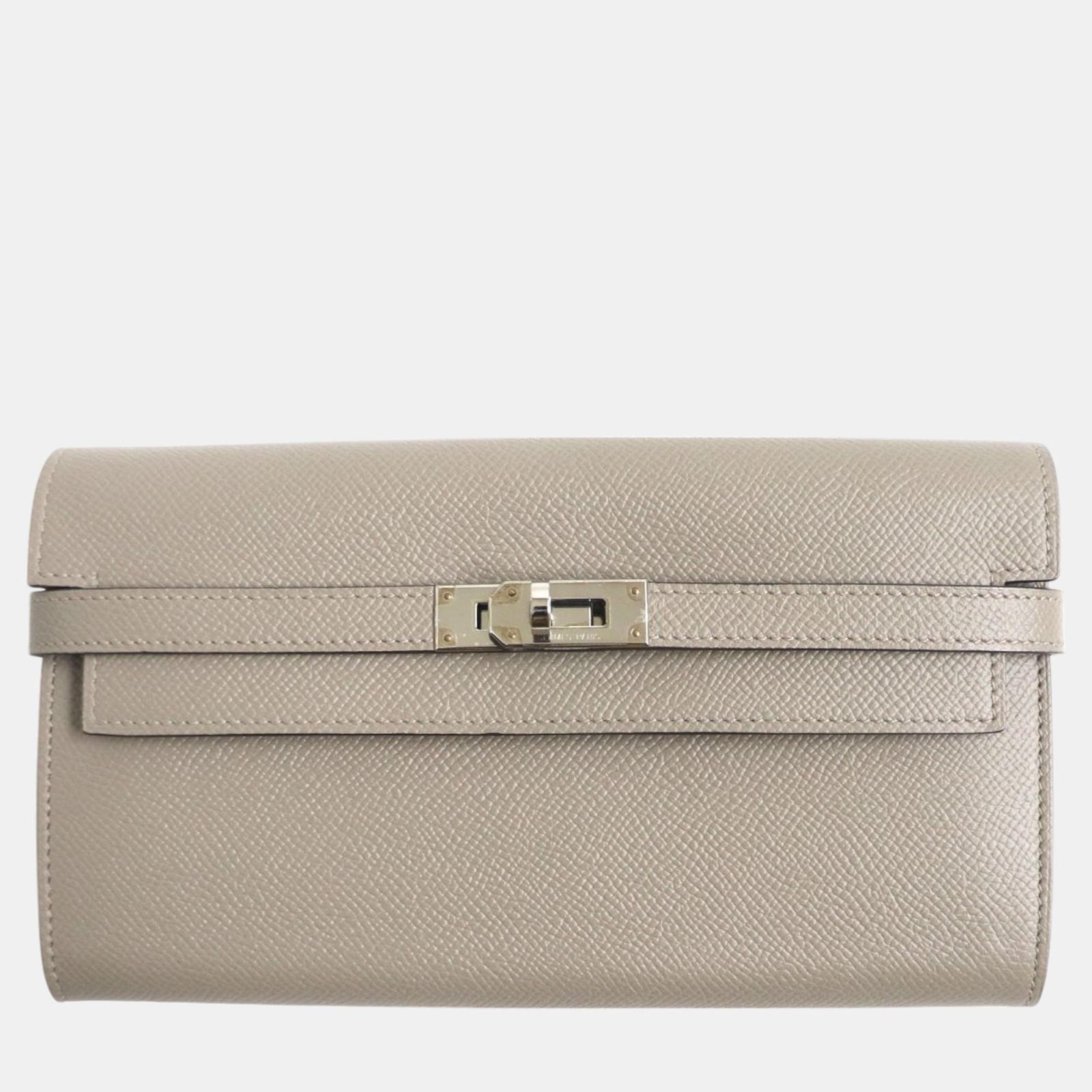 Hermes Kelly Wallet Epsom Leather Gris Asphalt Grey Leather